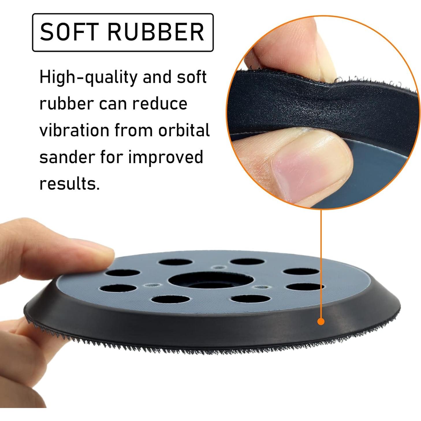 Pad de Lijadora 5" Donanim Compatible con DeWalt y Makita