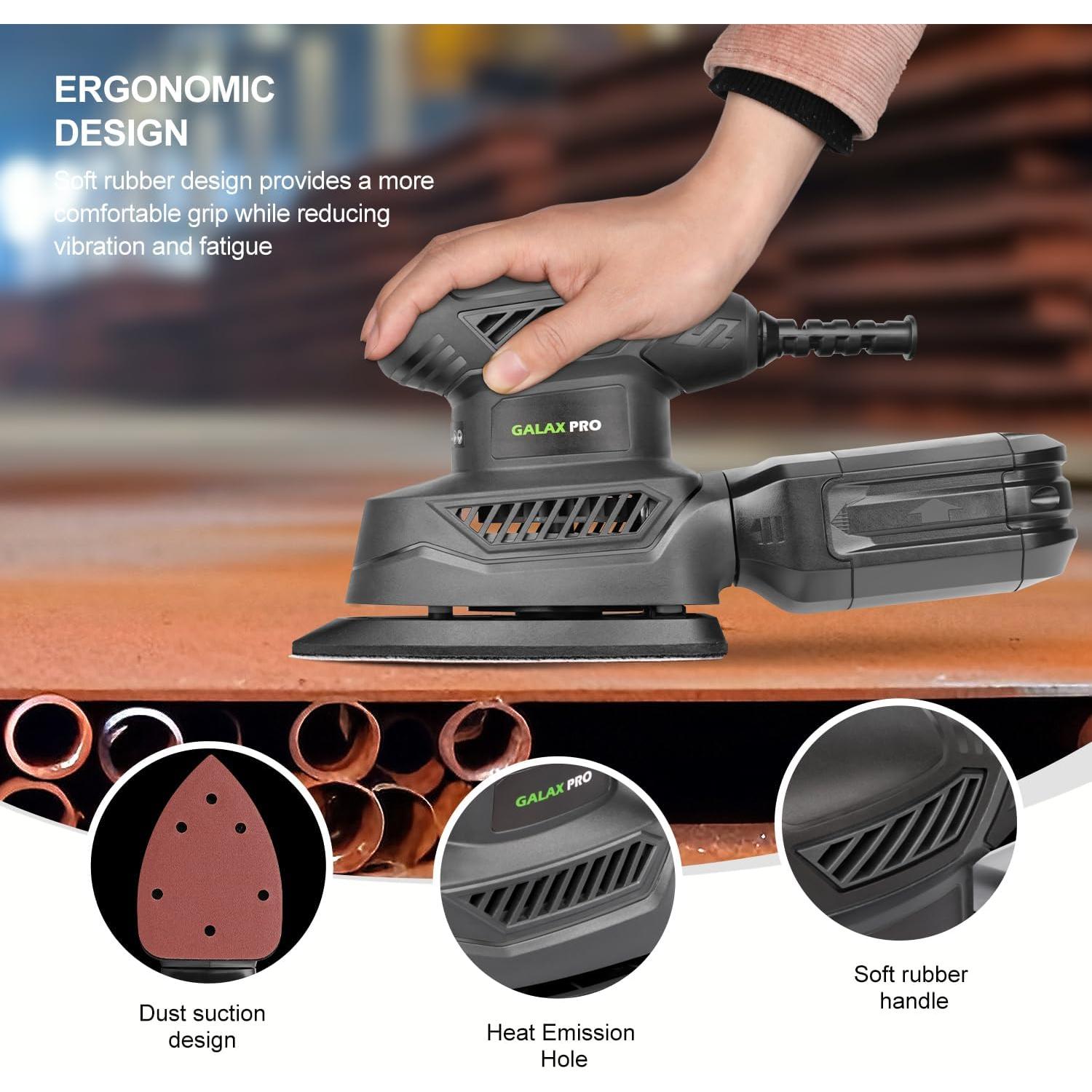 Lijadora de Detalle GALAX PRO 13000 RPM 1.17 kg con 20 Lijas