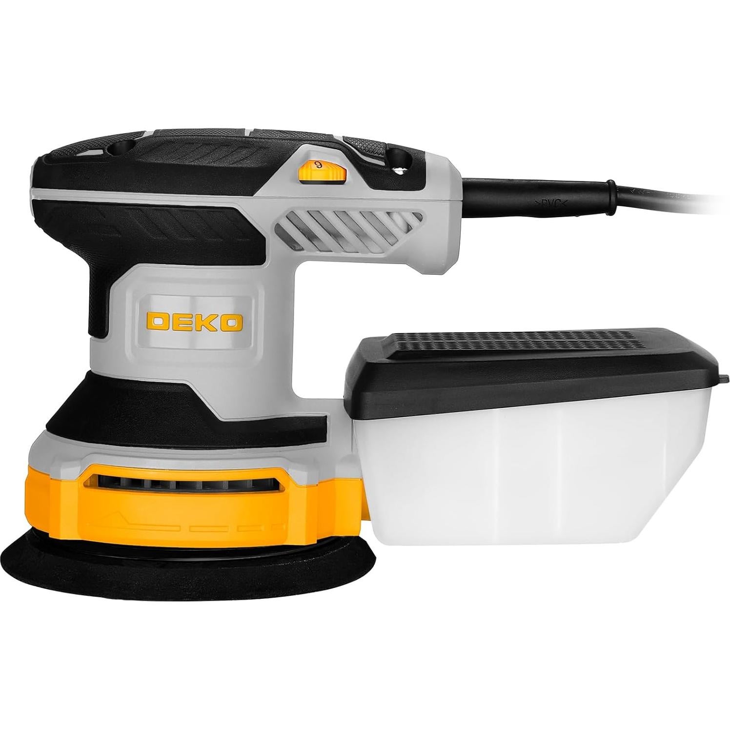 Lijadora Orbital Eléctrica DEKOPRO 5" 6 Velocidades con Polvo