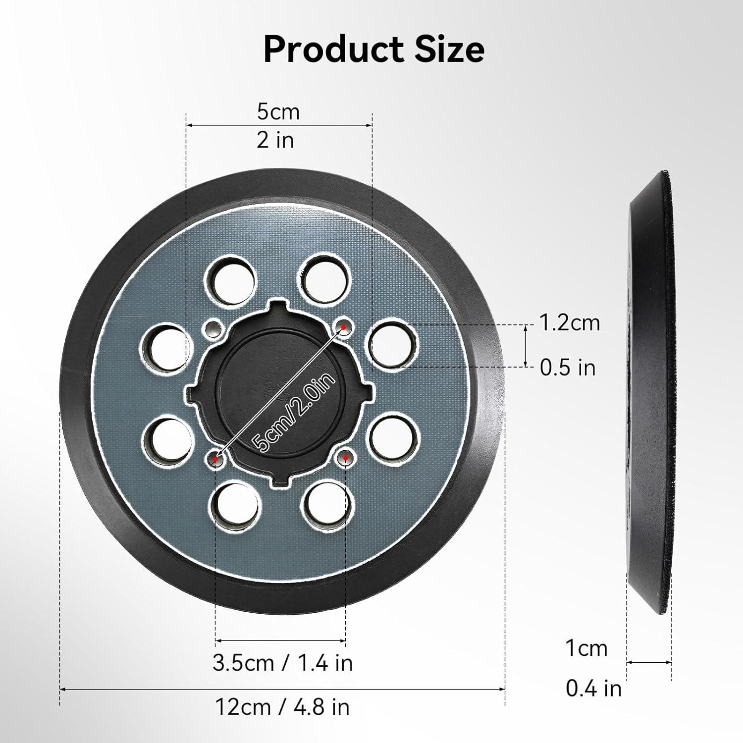 Discos de Lijado EONCHO 5" (12,7 cm) 8 Agujeros Reemplazo