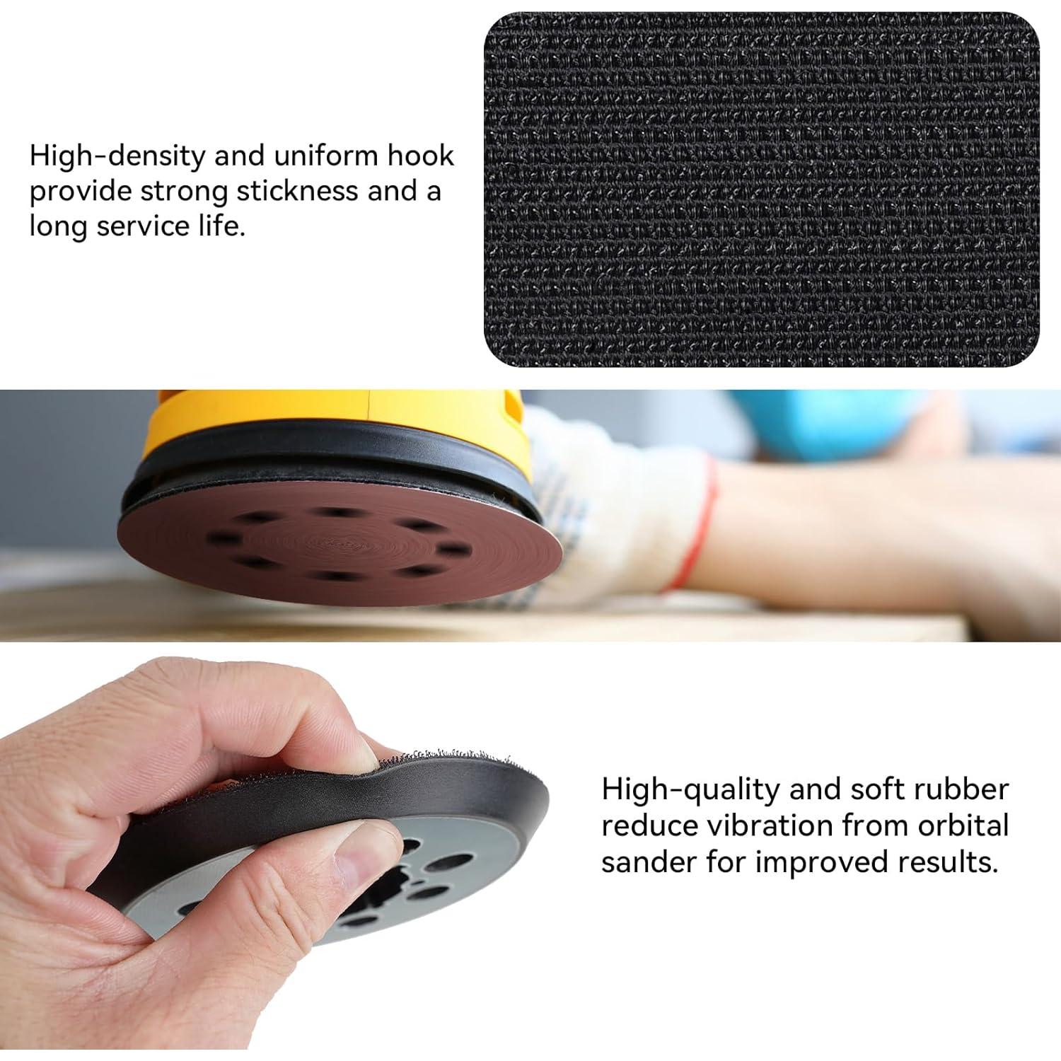 Discos de Lijado EONCHO 5" (12,7 cm) 8 Agujeros Reemplazo