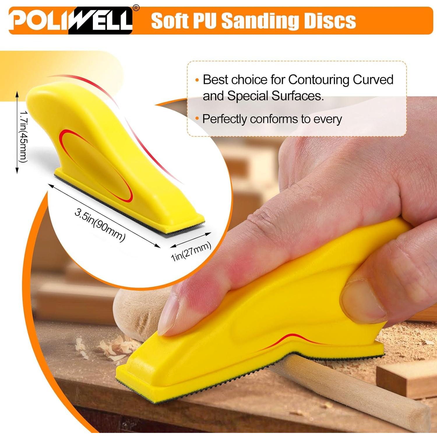 Lijadora Detalle POLIWELL 120 PCS Micro 8.89x2.54 cm