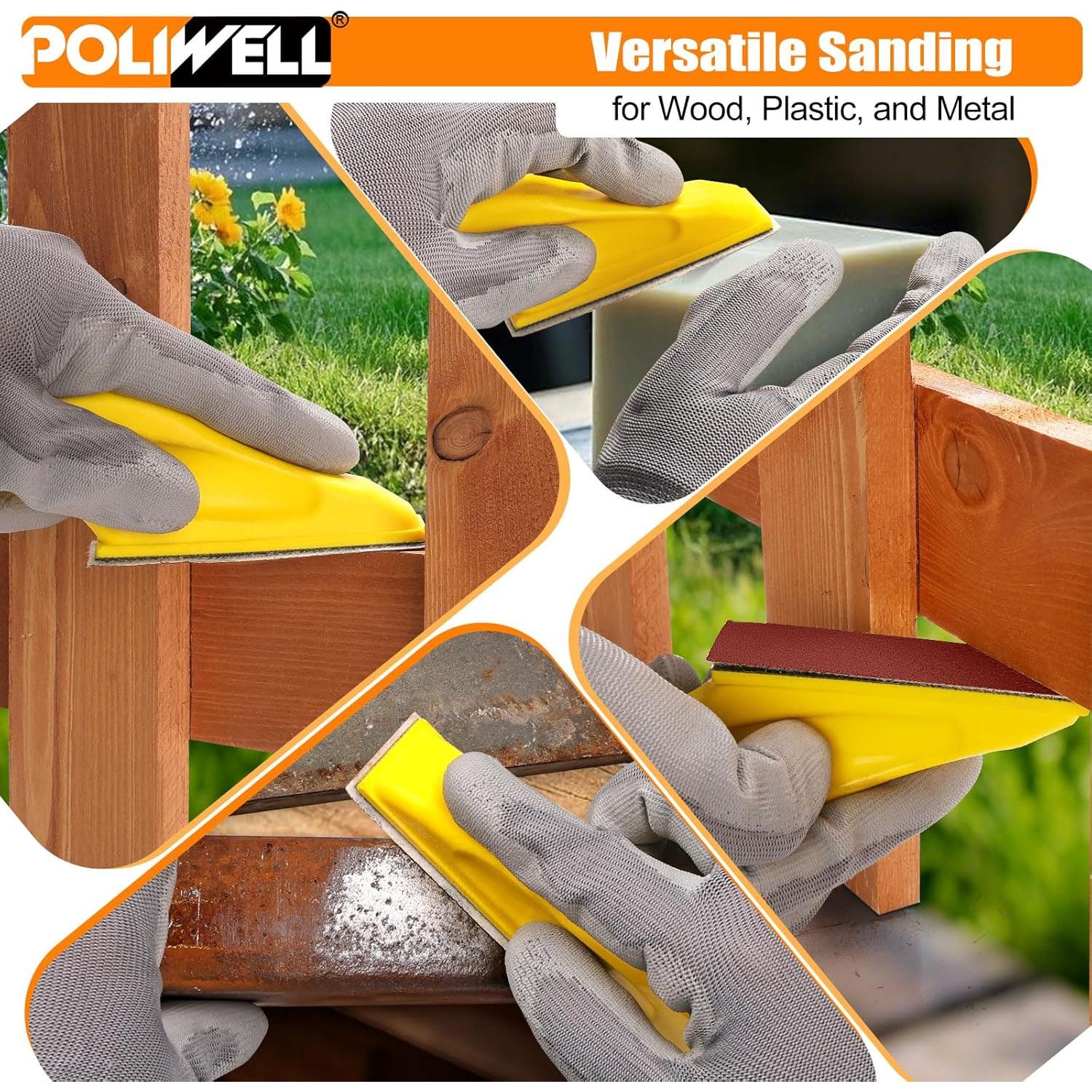 Lijadora Detalle POLIWELL 120 PCS Micro 8.89x2.54 cm