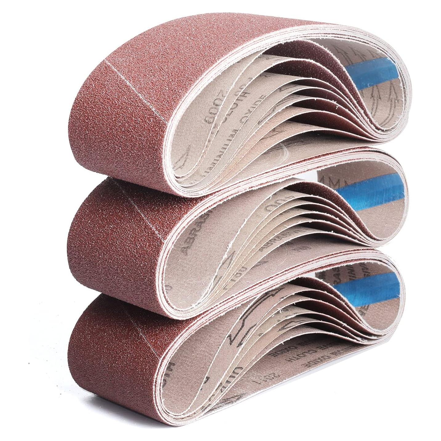 Paquete de 21 Cintas de Lijado 3x53 cm BOSHCRAFT Granos Variados