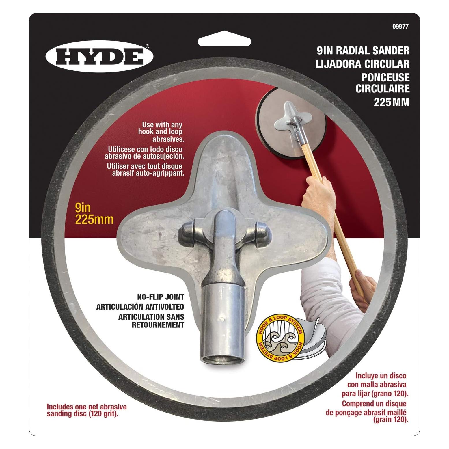 Lijadora Radial Hyde 09977 9" (22,86 cm) Fina