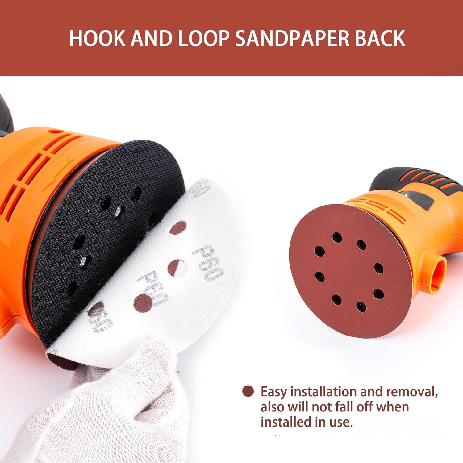 Juego de Discos de Lijado 150 Piezas YEHBS 12,7 cm Granos Variados