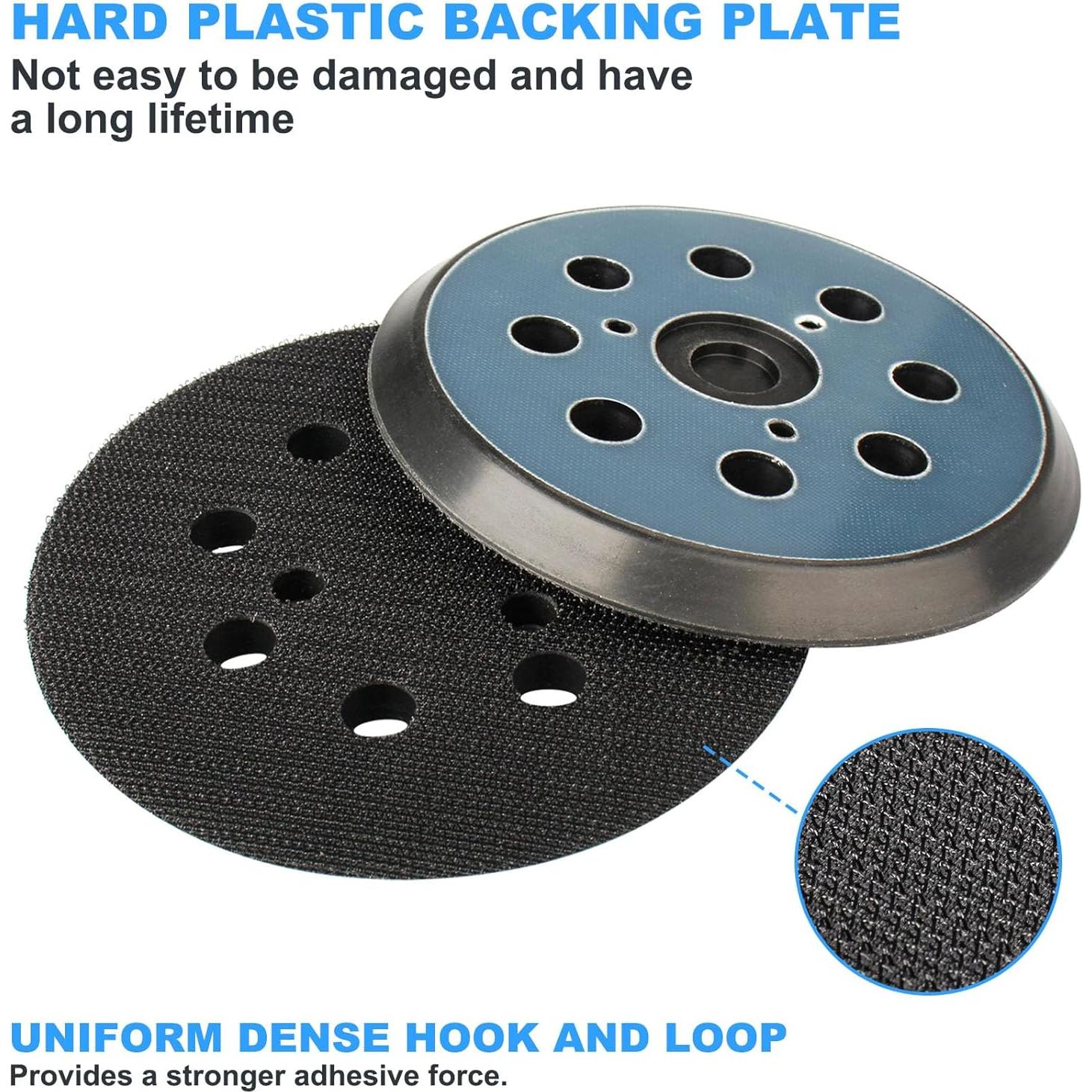 2 Pcs Almohadilla Lijadora 5" Gancho Bucle DeWalt Makita