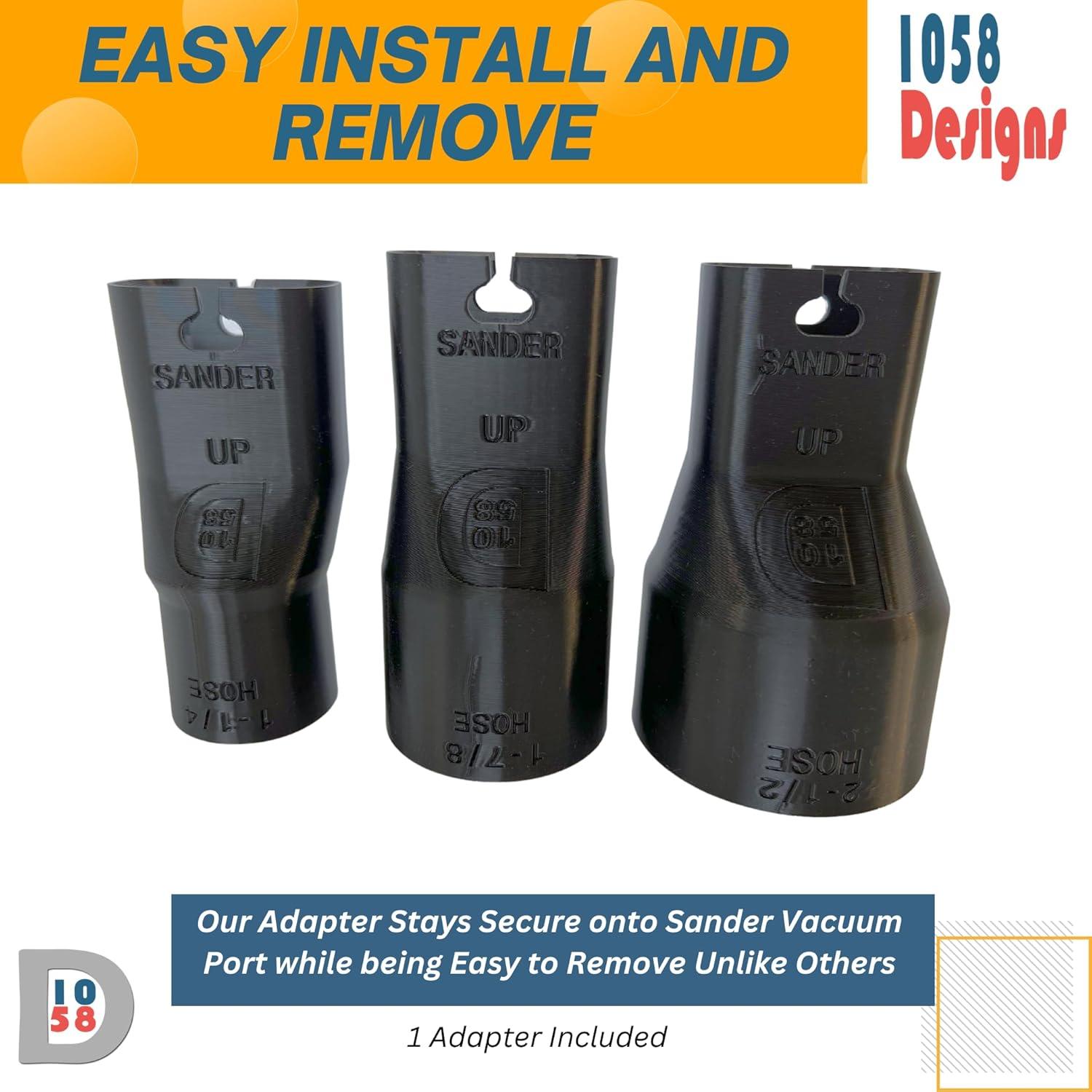 Adaptador de Vacío 1058 Designs para Lijadoras DeWalt 6,35 cm