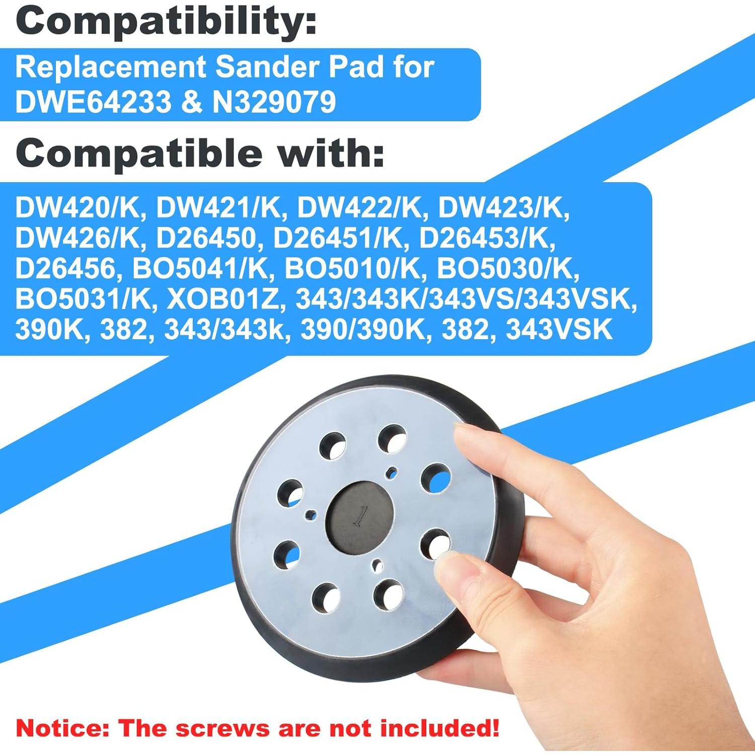 Almohadilla de Lijadora Orbital 5" 8 Agujeros Dewalt Porter Cable Makita