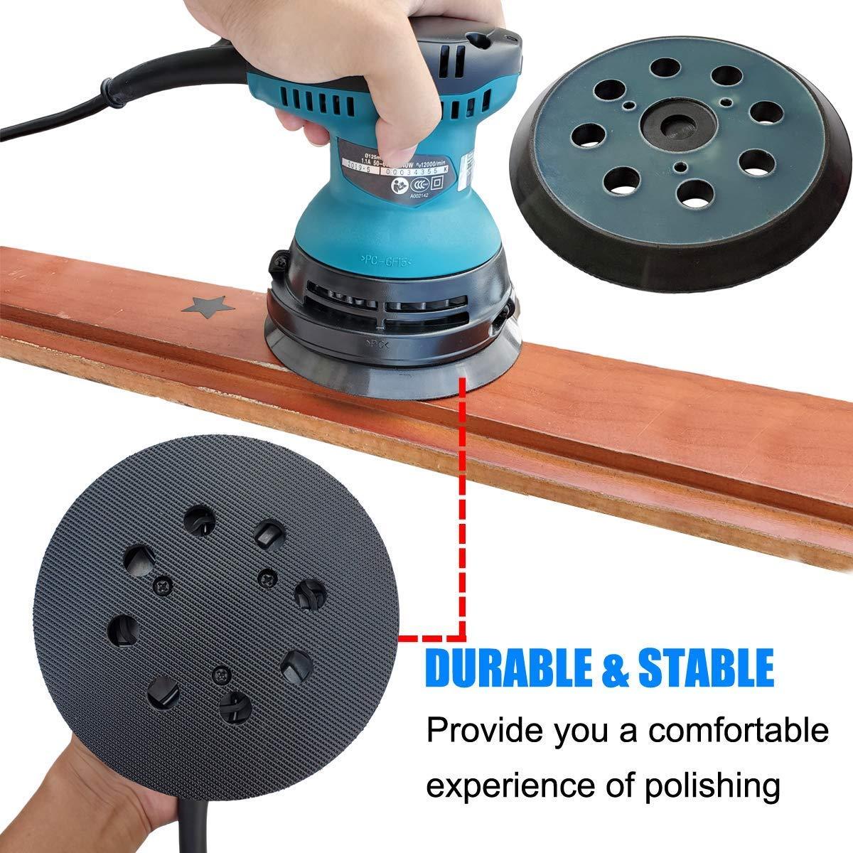 Almohadilla de Lijadora 12,7 cm Taokyid - 8 Agujeros