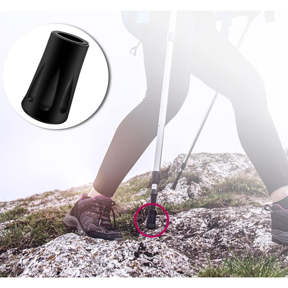 8 Puntas de Goma Tenalleys para Bastones de Senderismo