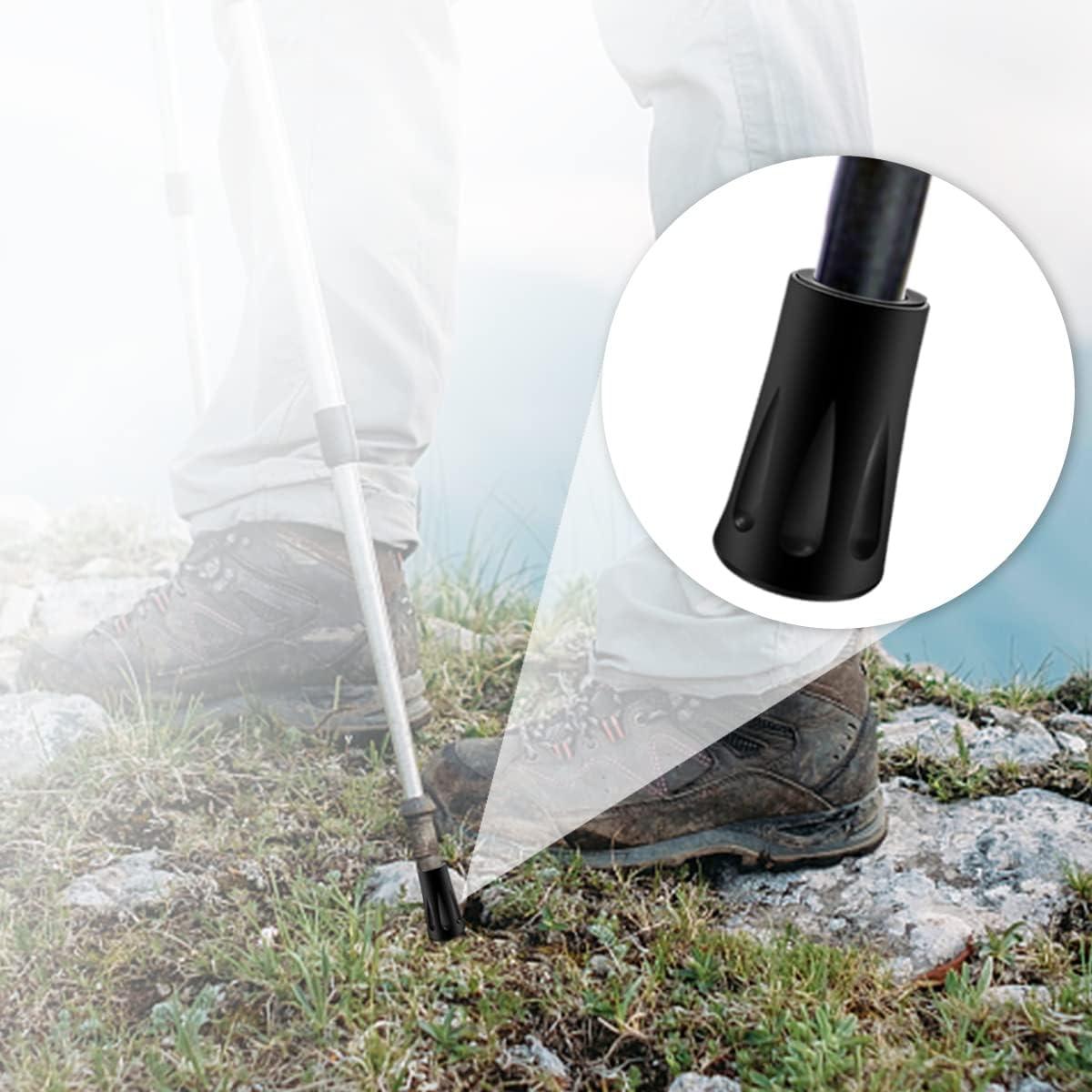 8 Puntas de Goma Tenalleys para Bastones de Senderismo