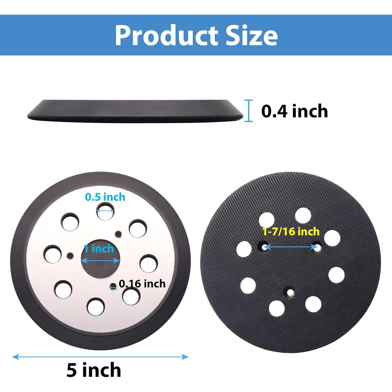 Pad de Lijado 12.7 cm Dewalt 8 Agujeros Metalico (Paquete de 3)