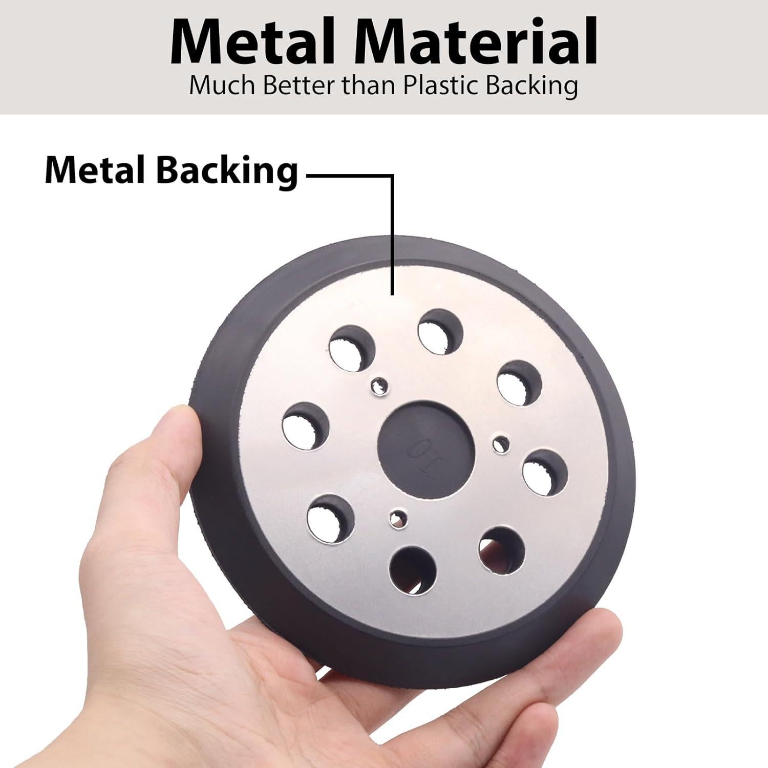 Pad de Lijado 12.7 cm Dewalt 8 Agujeros Metalico (Paquete de 3)