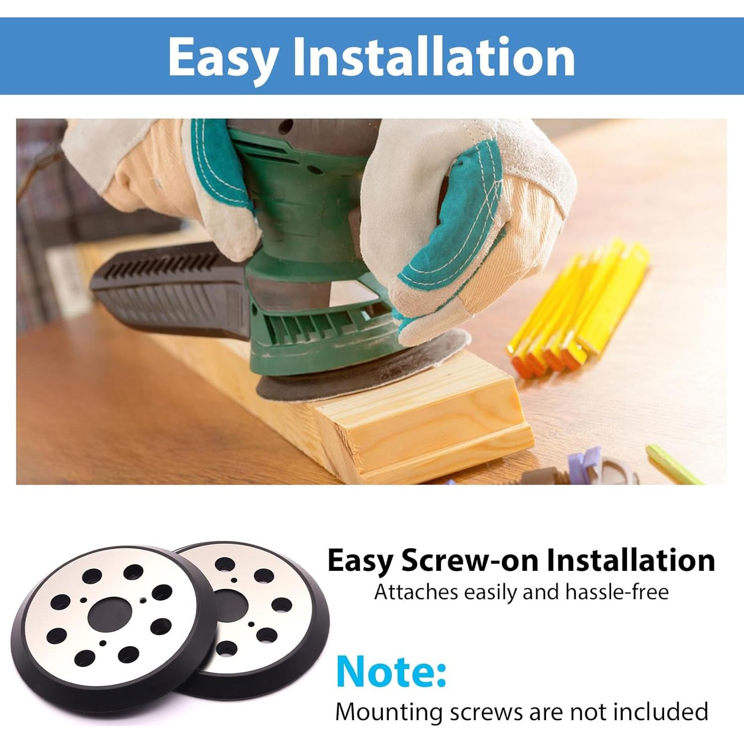 Pad de Lijado 12.7 cm Dewalt 8 Agujeros Metalico (Paquete de 3)