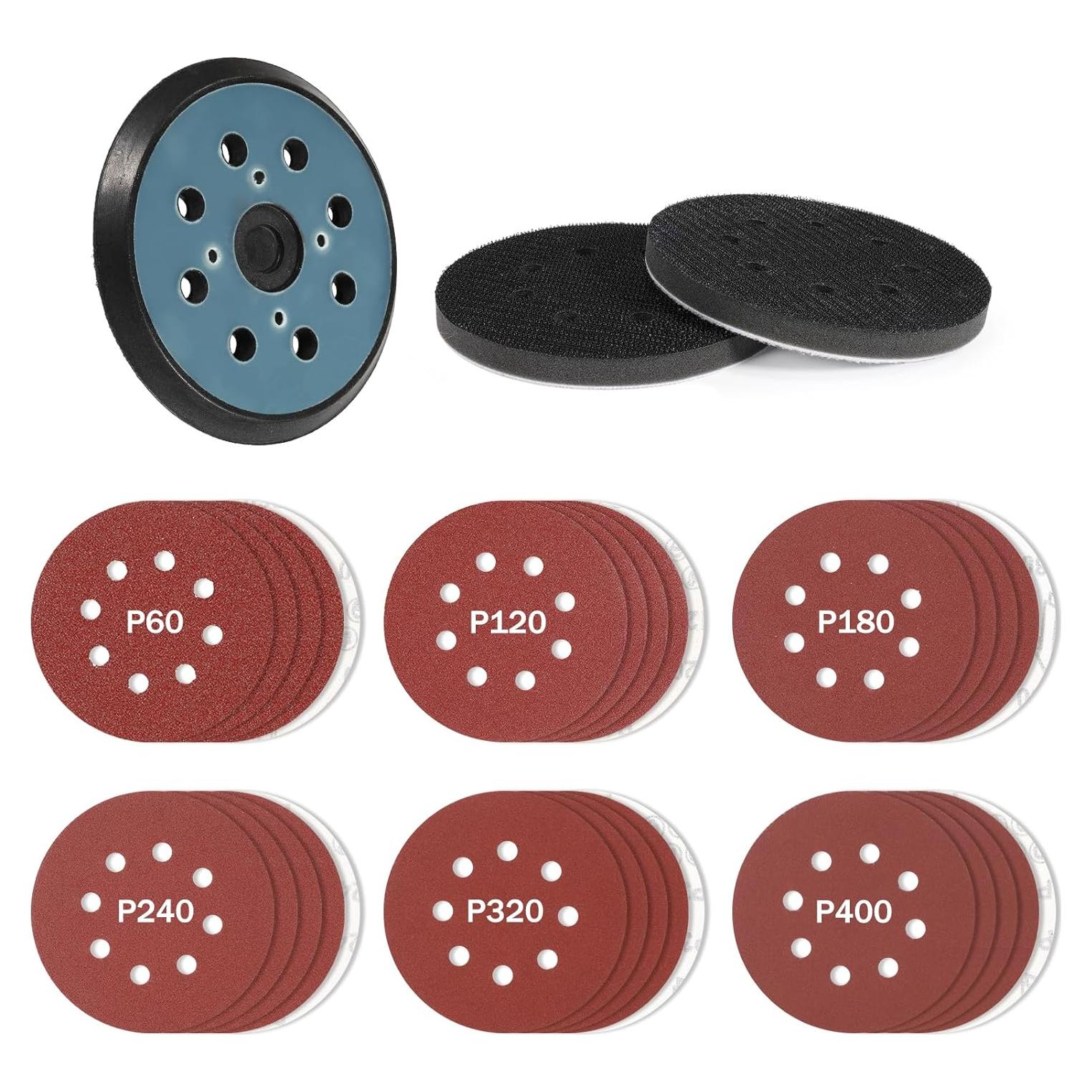 Pad de Lijado 5" DeWalt DWE6423 Juego 43PCS Granos 60-800