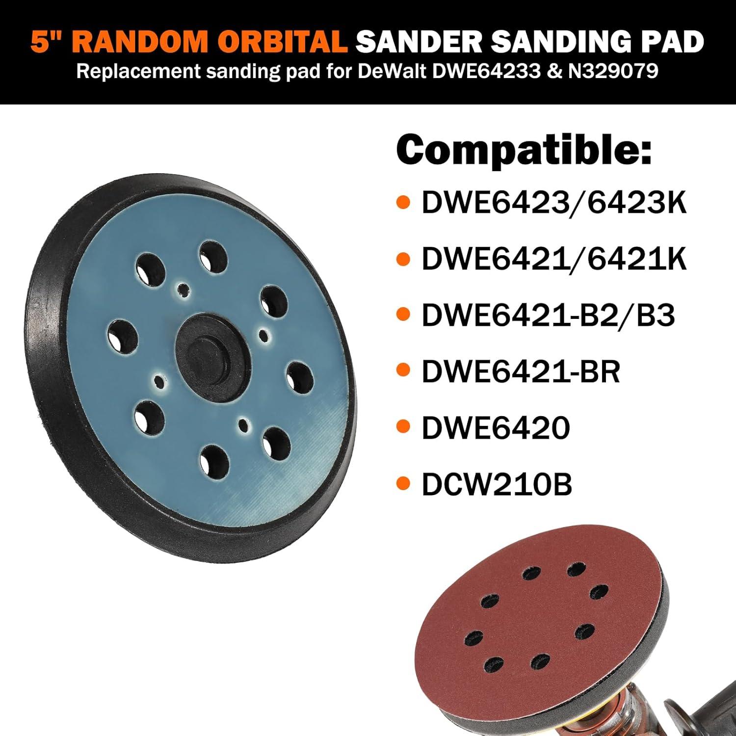 Pad de Lijado 5" DeWalt DWE6423 Juego 43PCS Granos 60-800