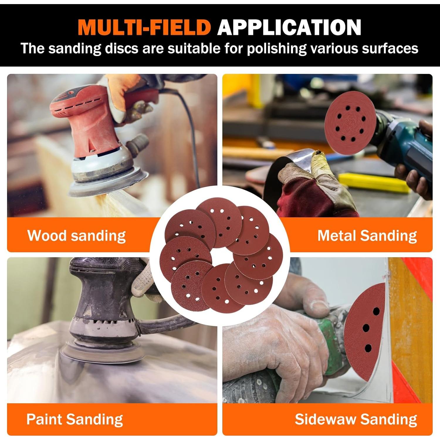 Pad de Lijado 5" DeWalt DWE6423 Juego 43PCS Granos 60-800