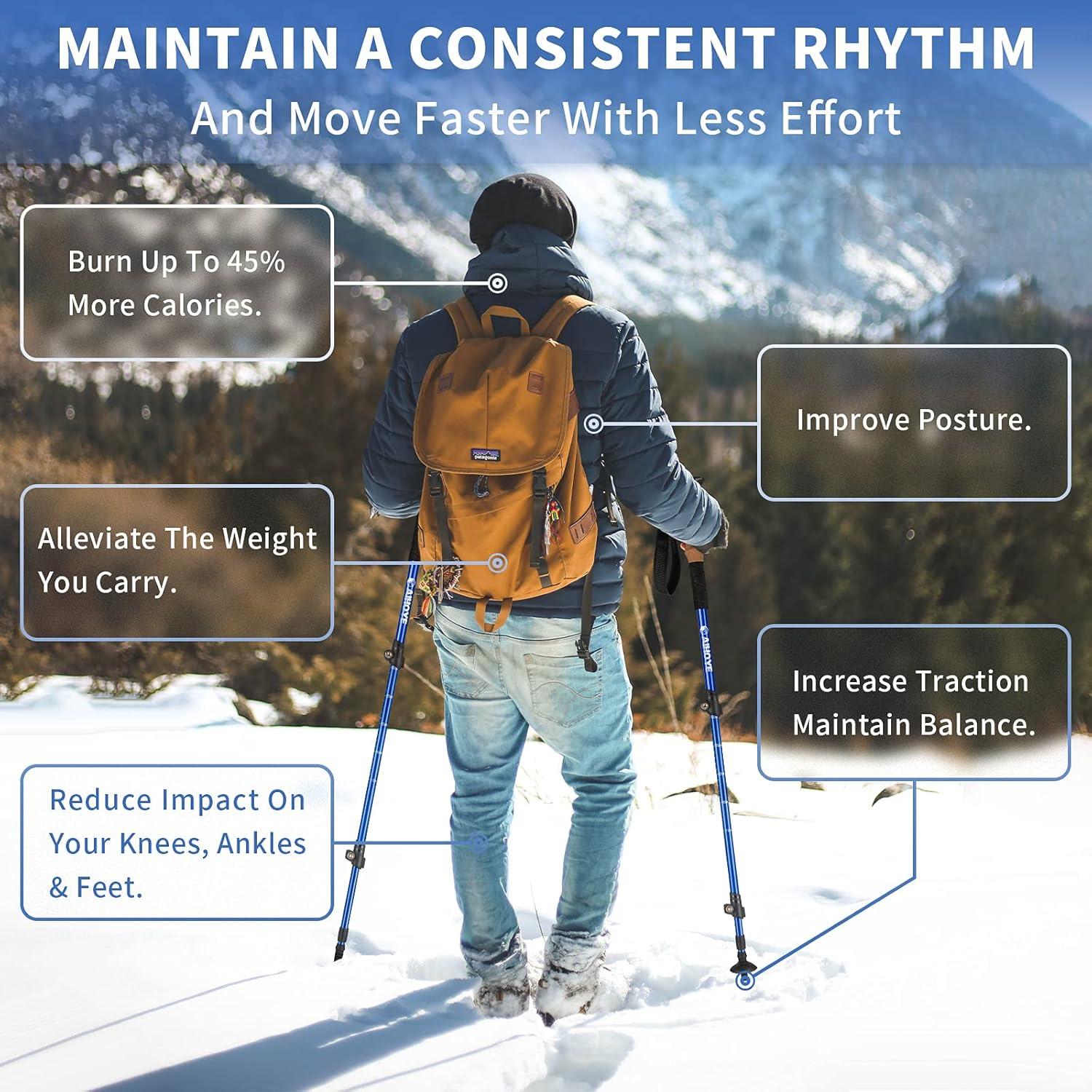 Bastones de Senderismo Aihoye Ajustables Plegables 0,28 kg