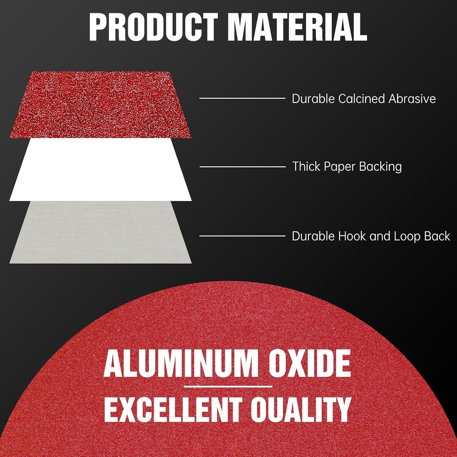 170 Piezas Discos de Lijado 5" Pukamam Granos Variados