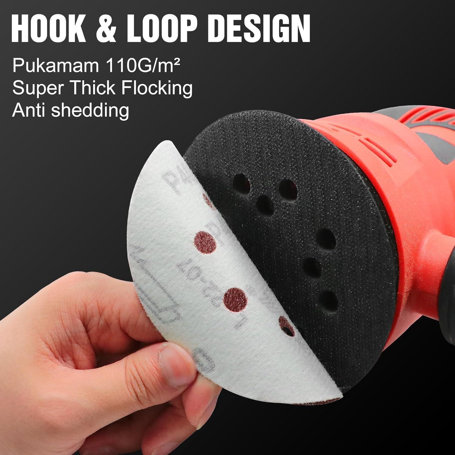 170 Piezas Discos de Lijado 5" Pukamam Granos Variados