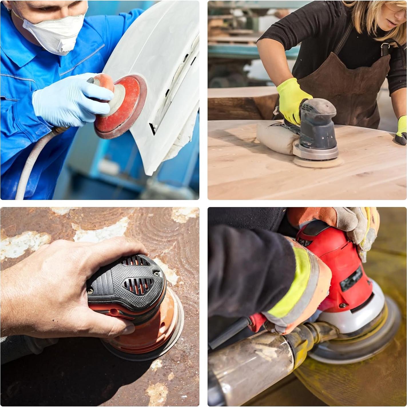 170 Piezas Discos de Lijado 5" Pukamam Granos Variados