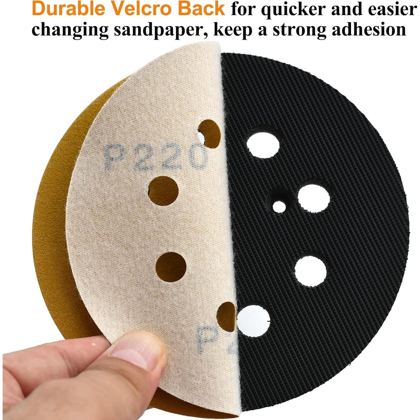 Discos de Lijado 5" Aiyard 105 Piezas Granos Mixtos