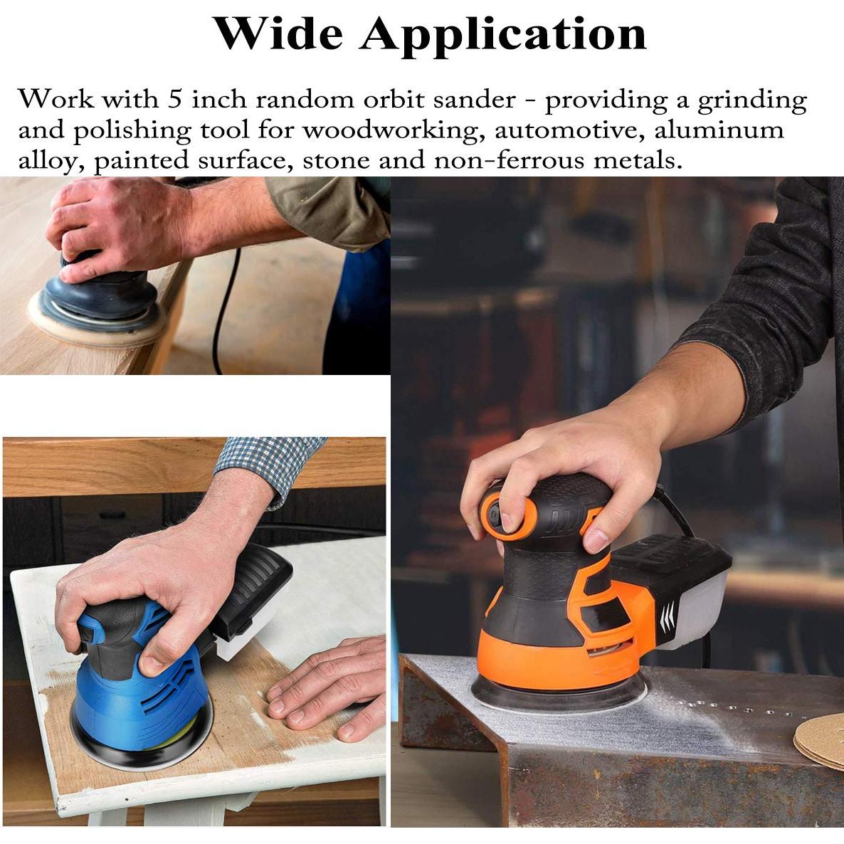 Discos de Lijado 5" Aiyard 105 Piezas Granos Mixtos