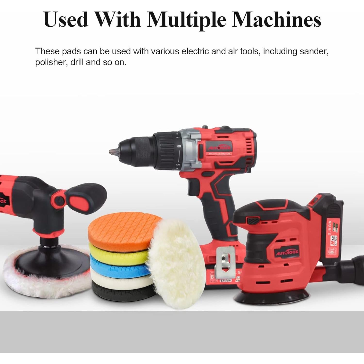 Autolock Kit 6 Almohadillas Pulido 140mm para Pulidora