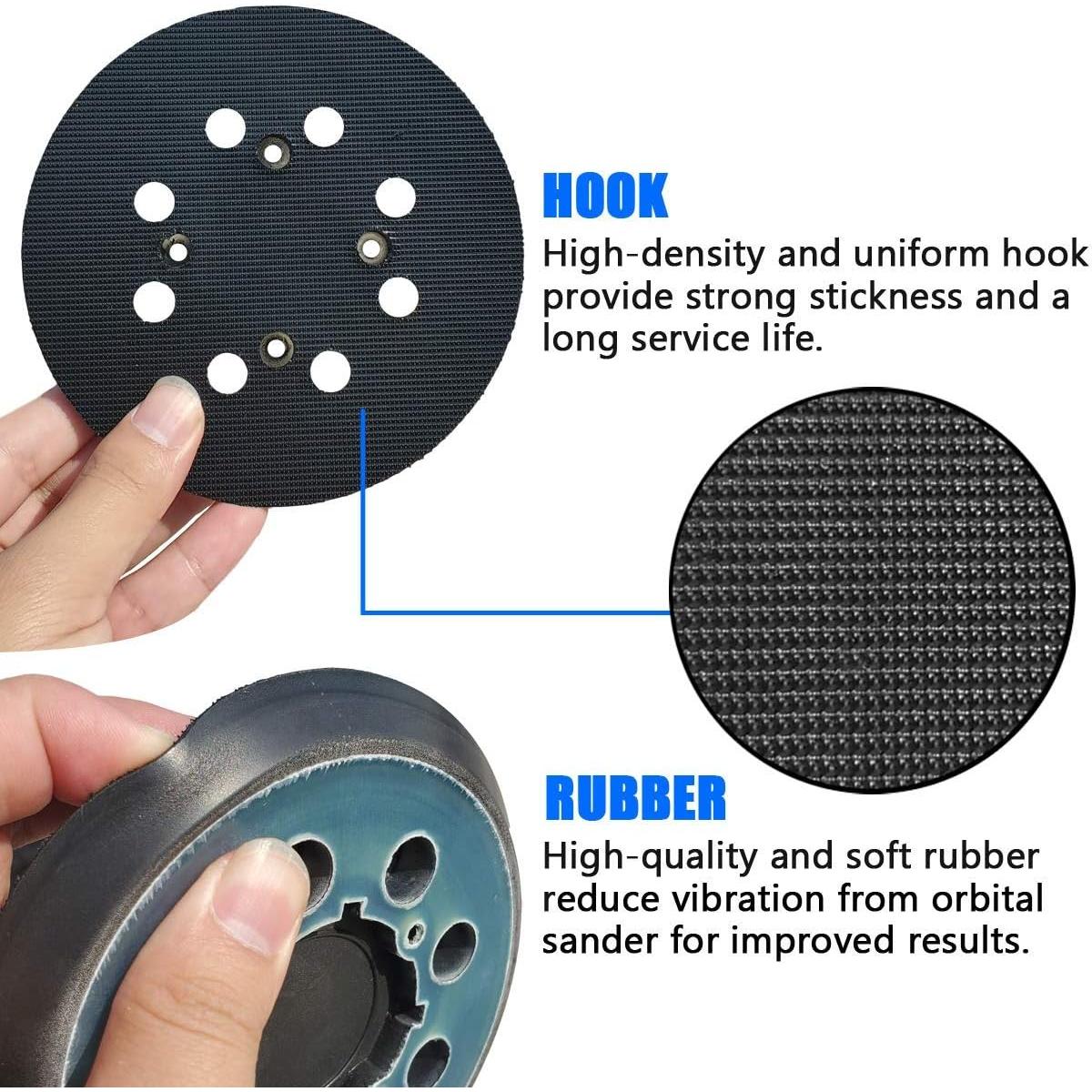 Pad de Lijadora 12.7 cm Donanim para DeWalt DWE6423 - Paquete 2