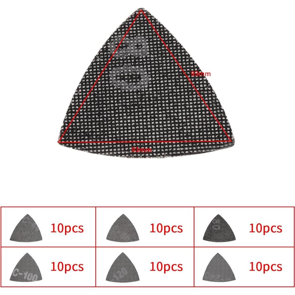 Juego de 60 Discos de Lijado Mixto 93mm Dewalt Compatible