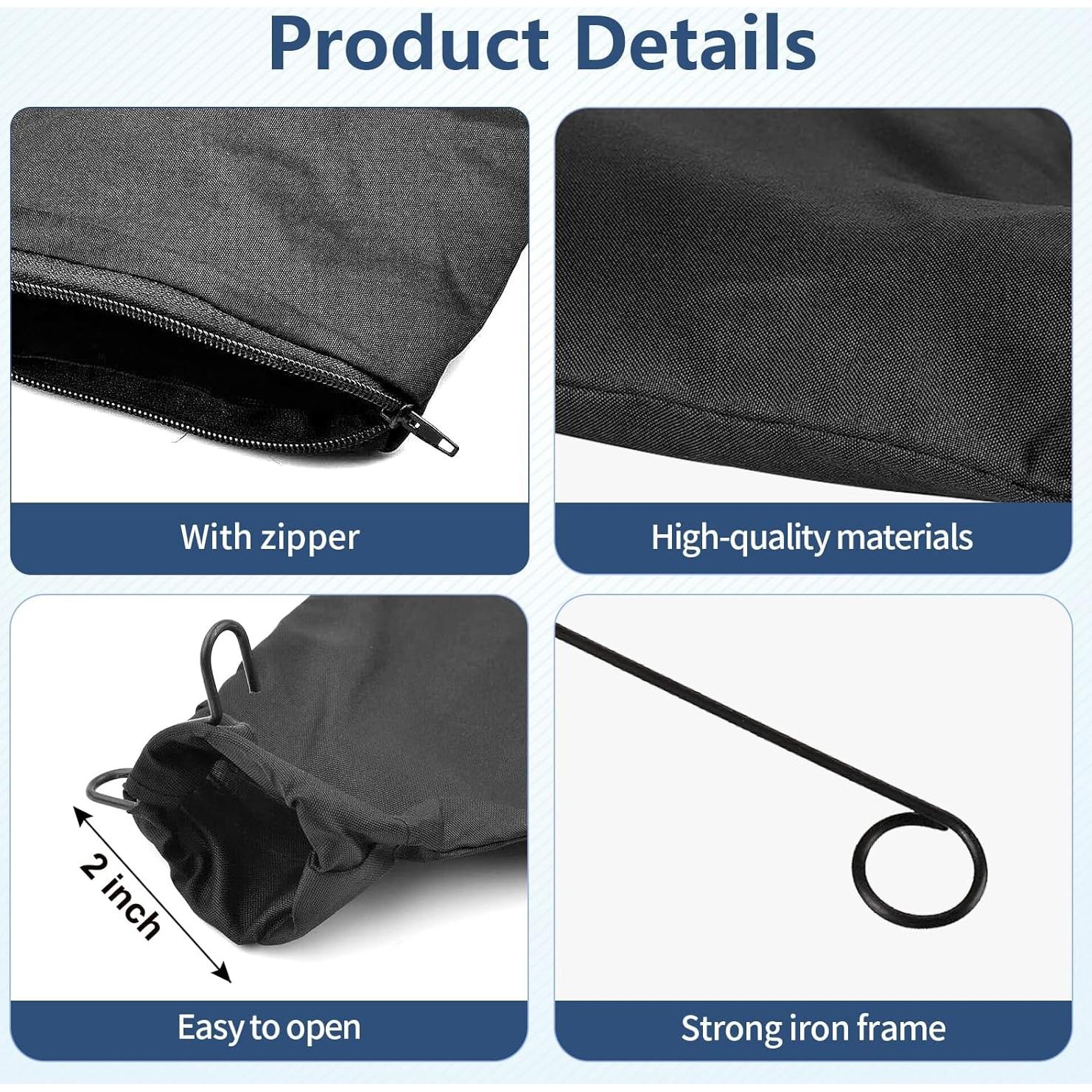 Bolsa de polvo para sierra ingletadora CCTIVED 255 2 piezas