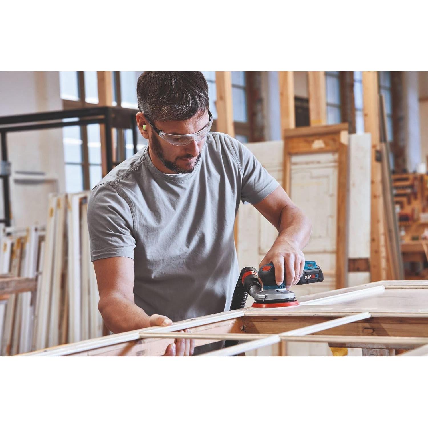 Lijadora Orbital Inalámbrica BOSCH GEX18V-5 18V 5"