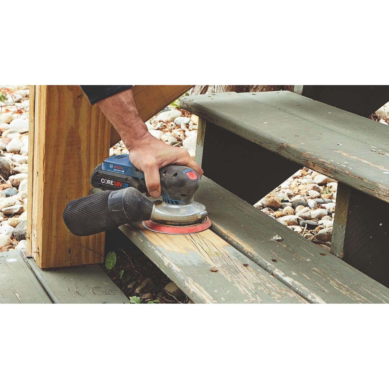 Lijadora Orbital Inalámbrica BOSCH GEX18V-5 18V 5"