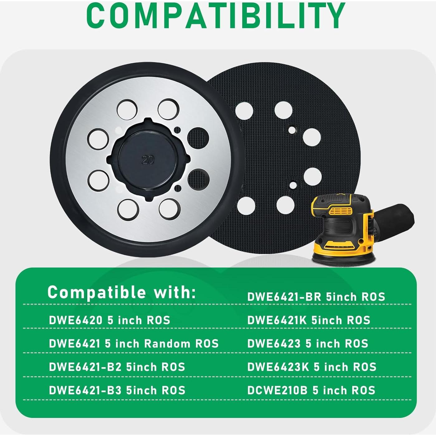 Pad de Lijado Klypticfit 12.7 cm 8 Agujeros para DeWalt