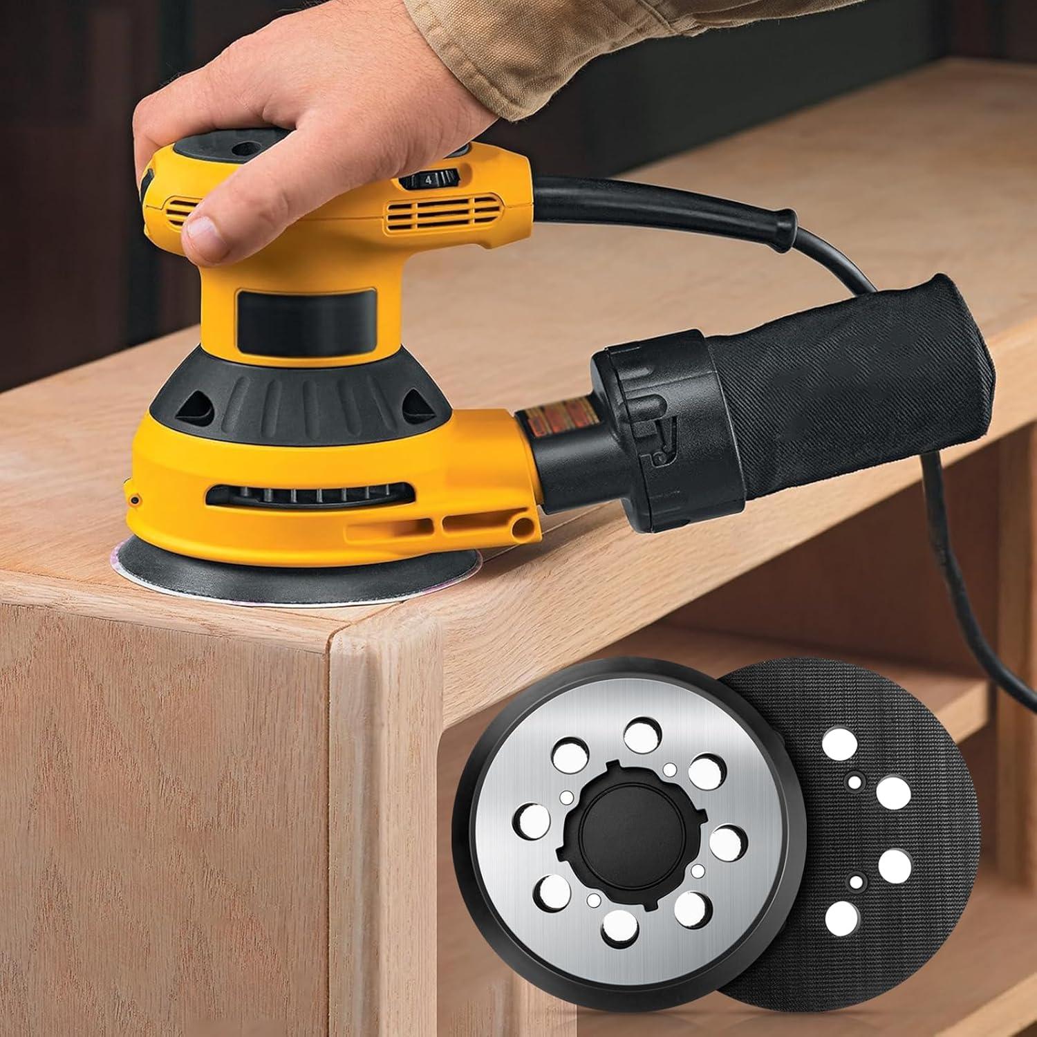 Paquete de 4 almohadillas DEWALT 5" con 8 agujeros