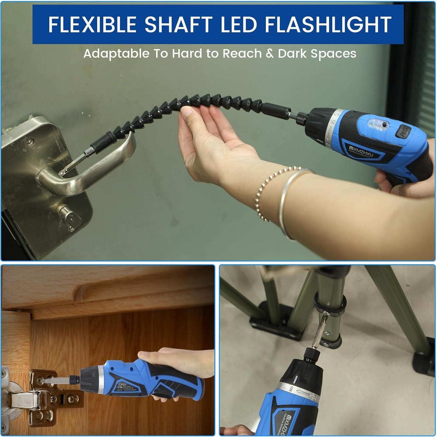 Destornillador Inalámbrico MXMZHXU 8V 10Nm 47 Accesorios