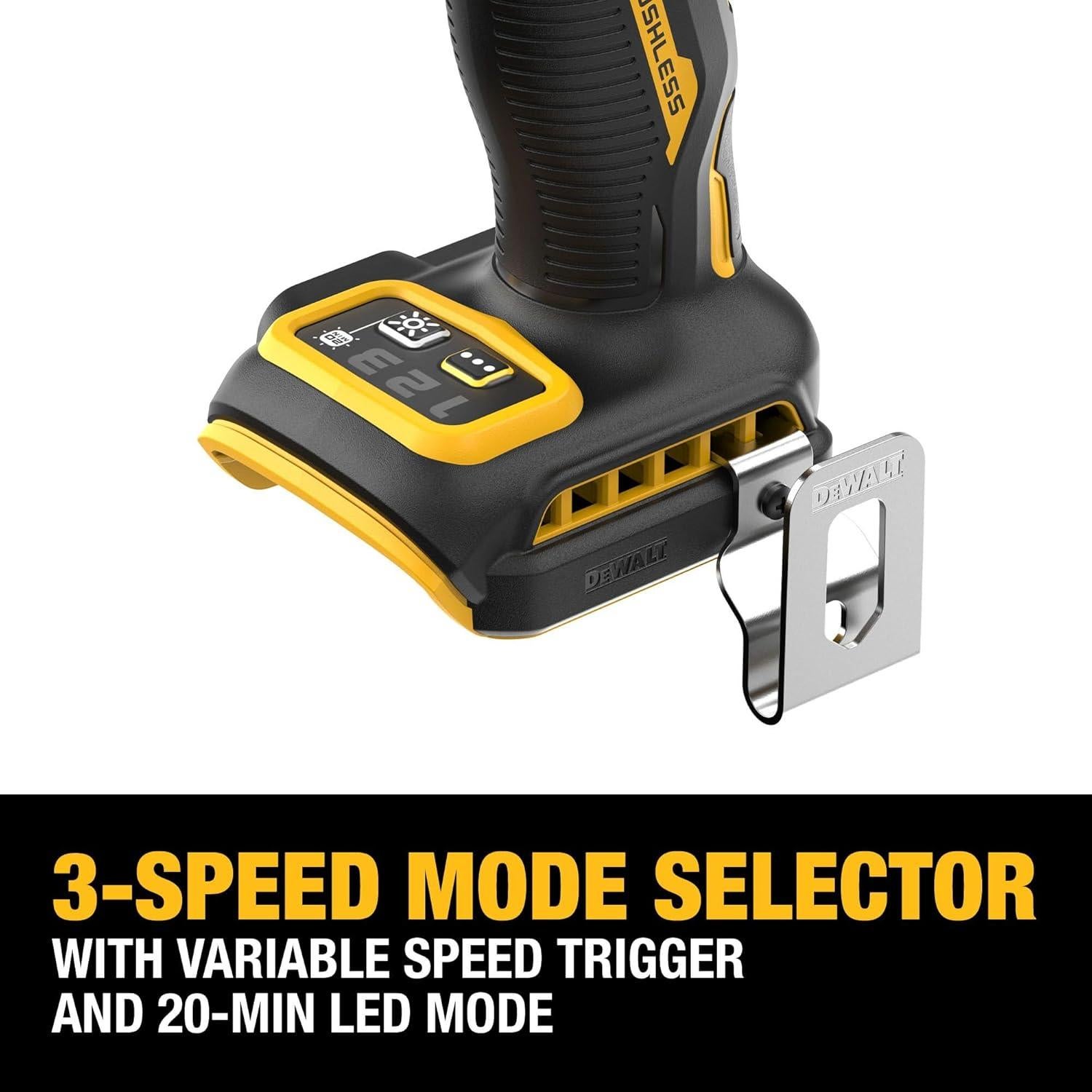 Destornillador de Impacto Inalámbrico DEWALT 20V 283.5 Nm