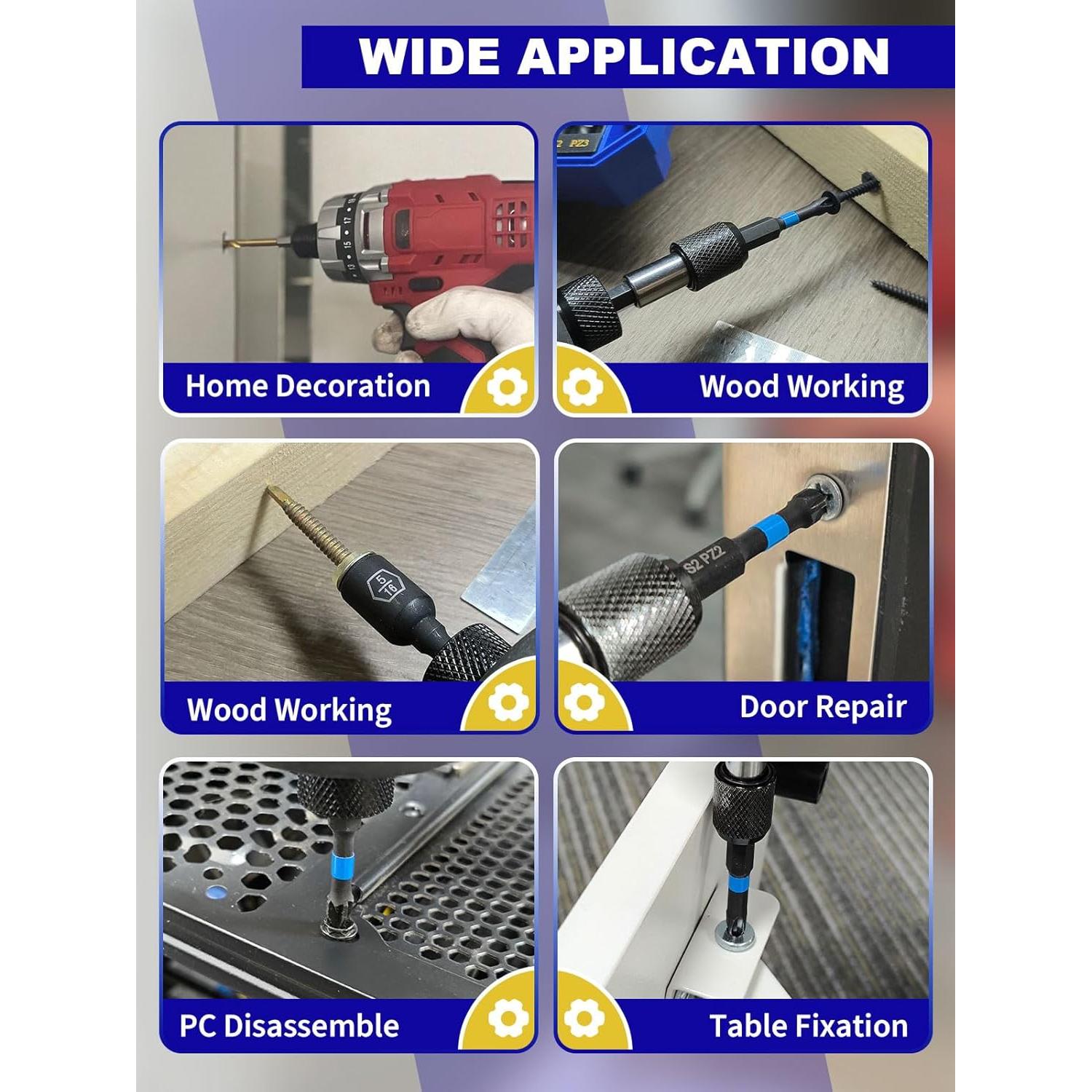 Juego de 48 Piezas de Puntas de Destornillador JEFE HEX