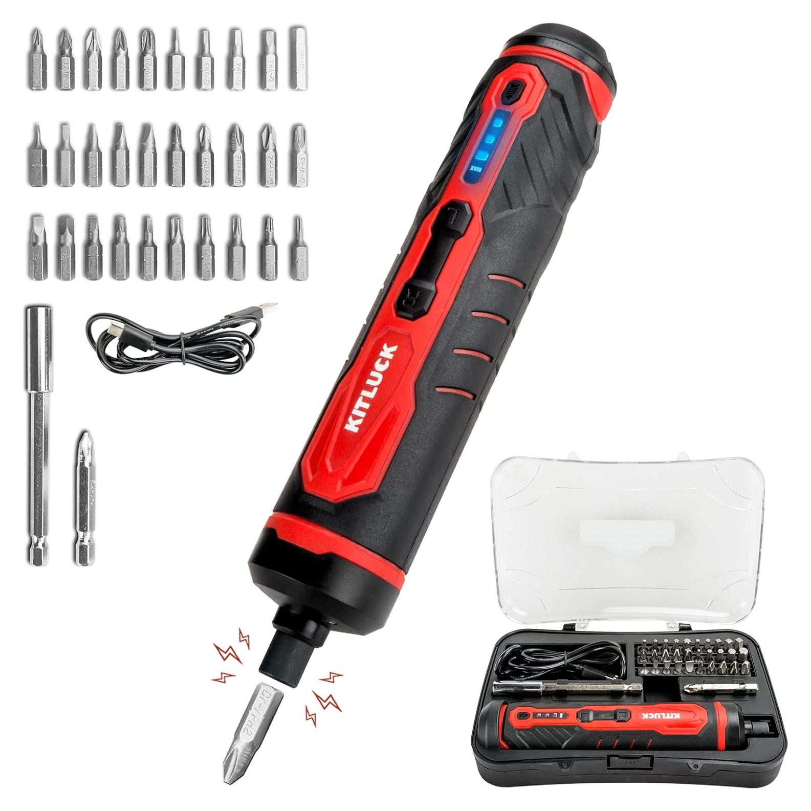 Destornillador Eléctrico KITLUCK 4V Inalámbrico 31 Puntas