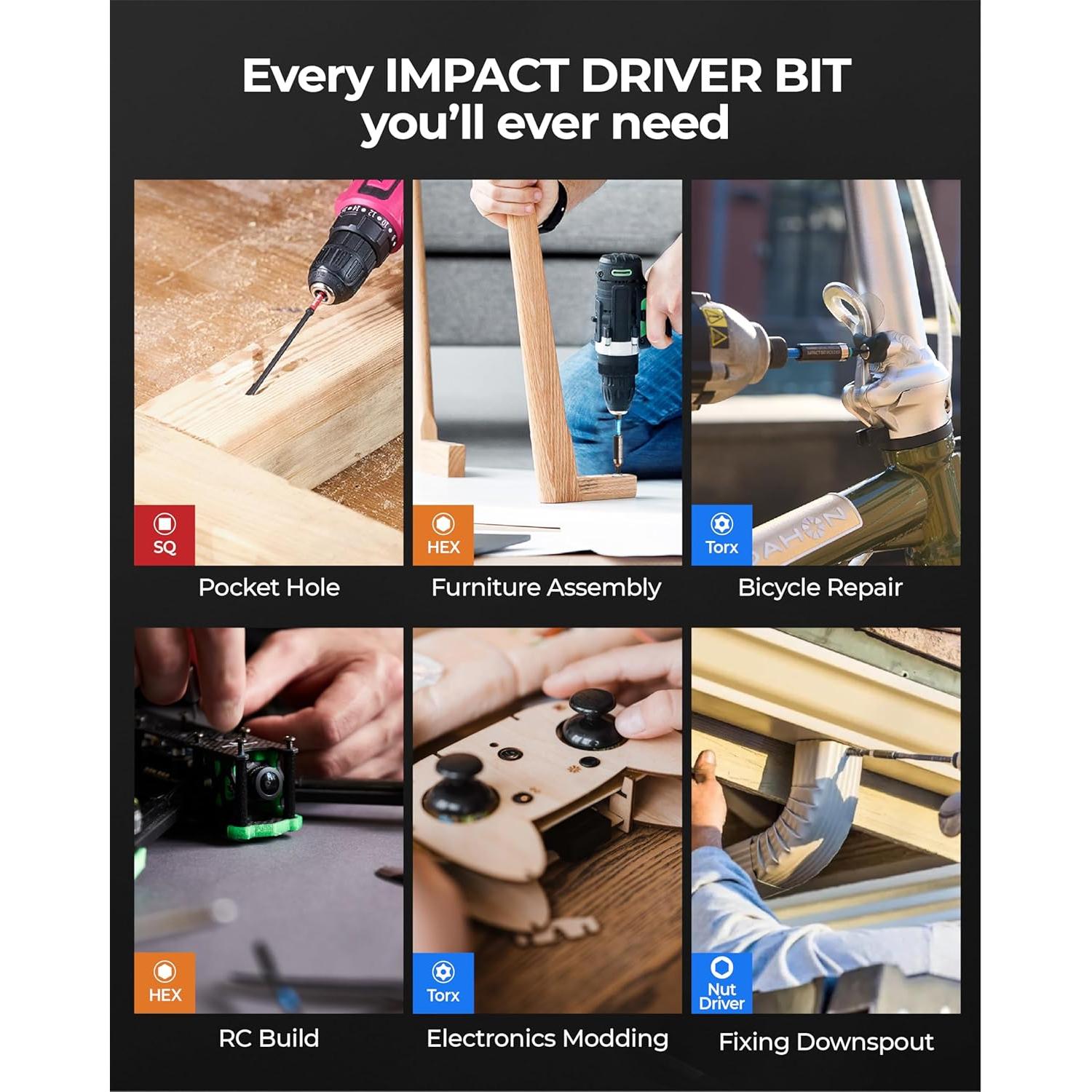 Juego de Puntas para Atornillador Toolant 52 Piezas Acero S2