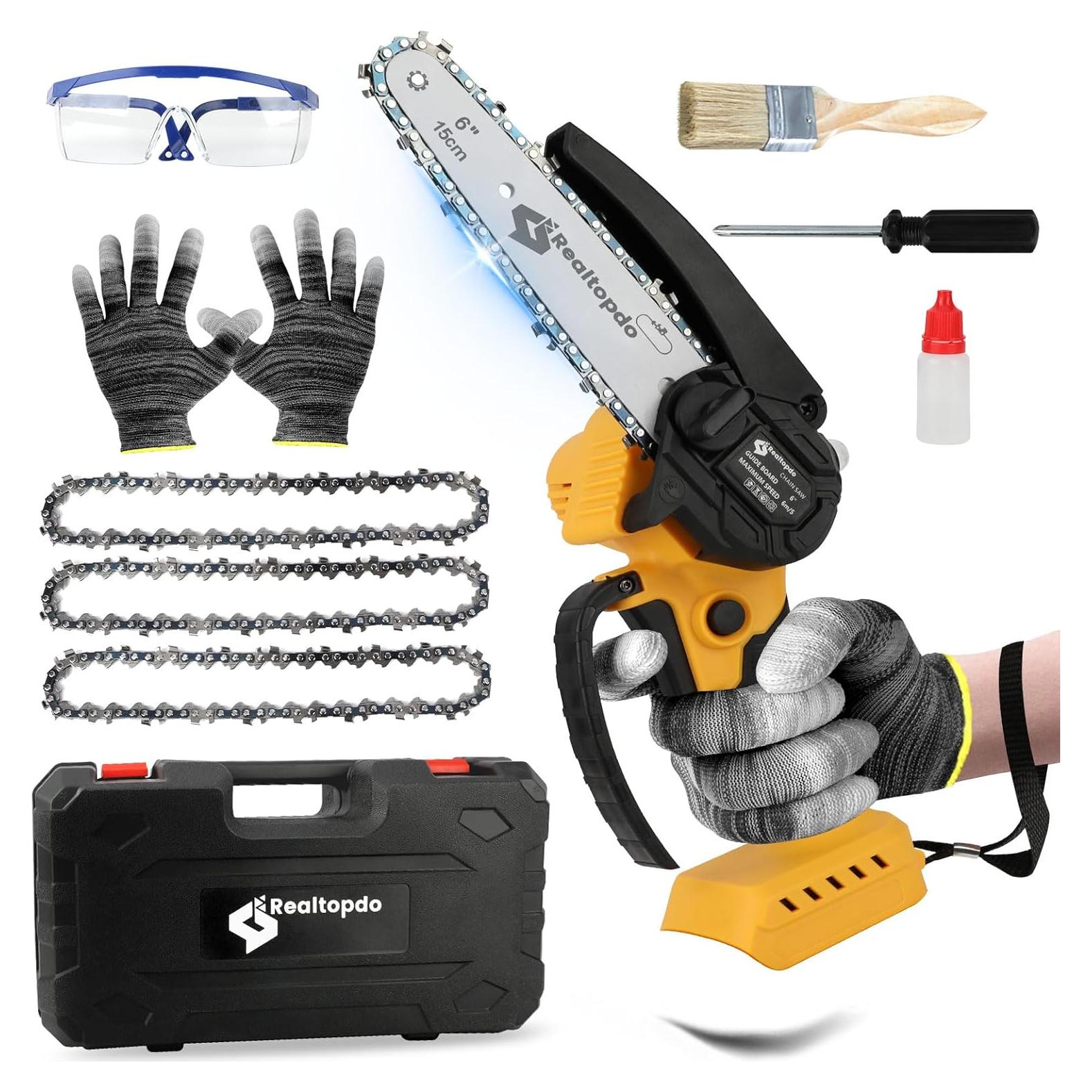 Motosierra eléctrica portátil 6" DeWalt 20V sin batería