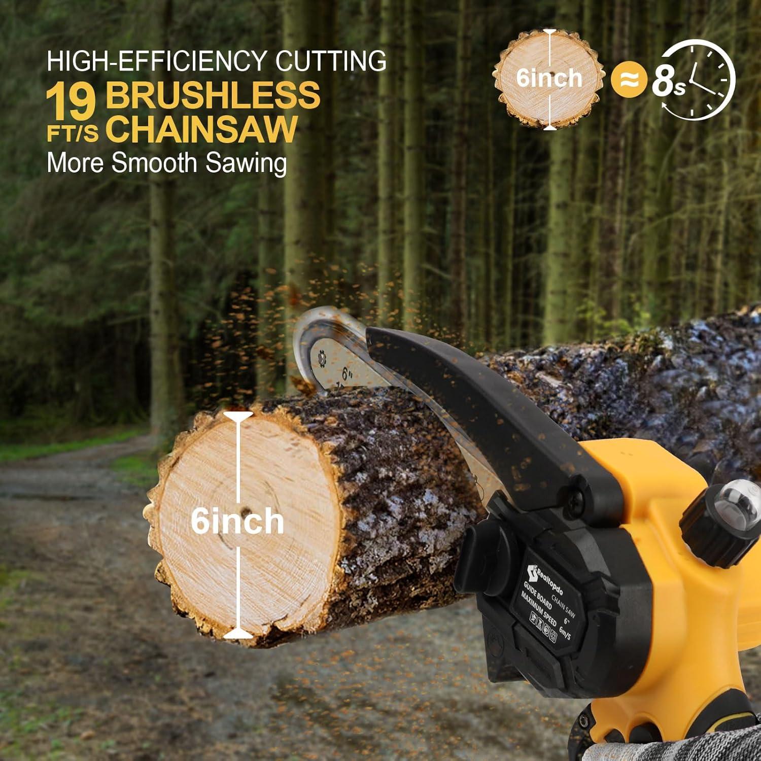 Motosierra eléctrica portátil 6" DeWalt 20V sin batería