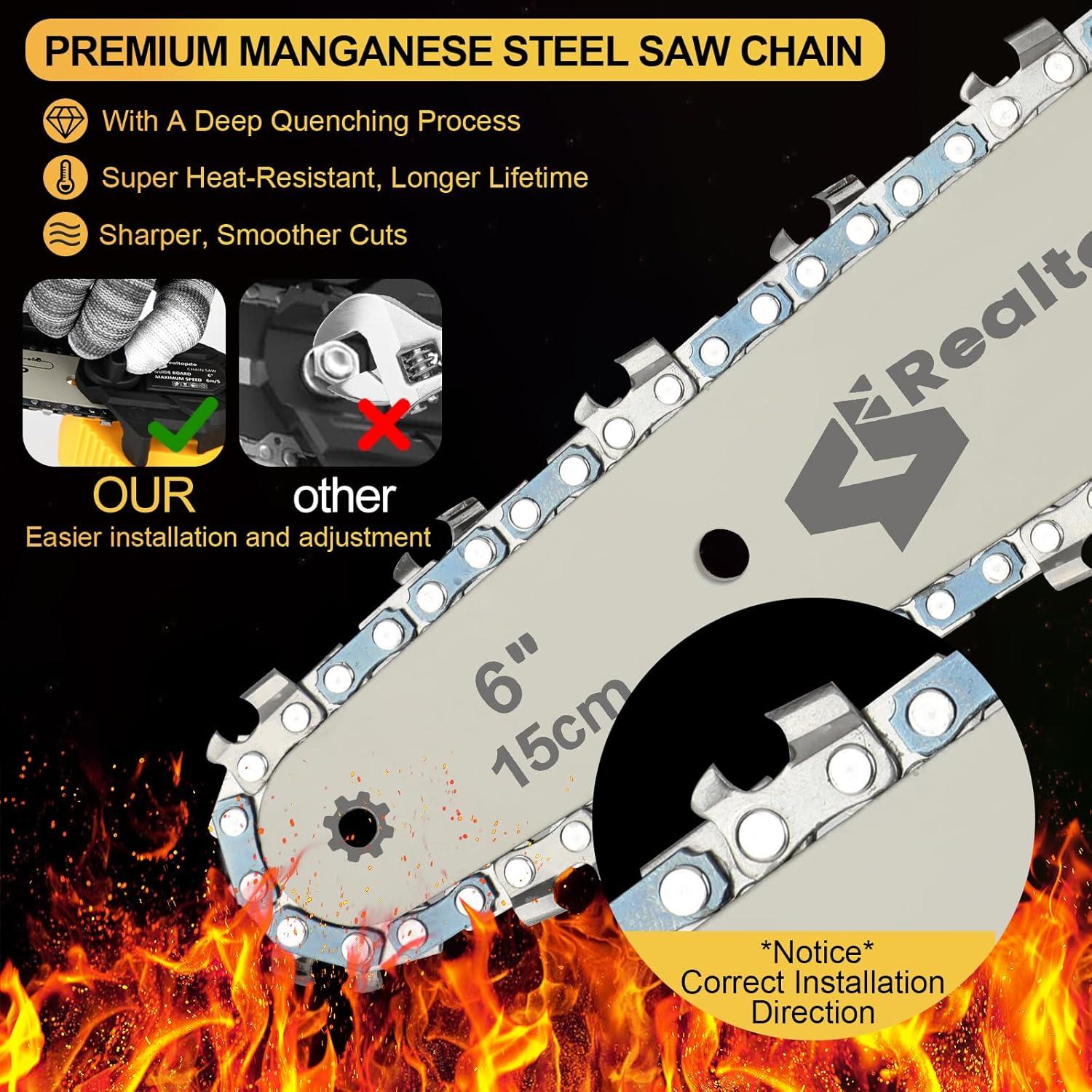 Motosierra eléctrica portátil 6" DeWalt 20V sin batería