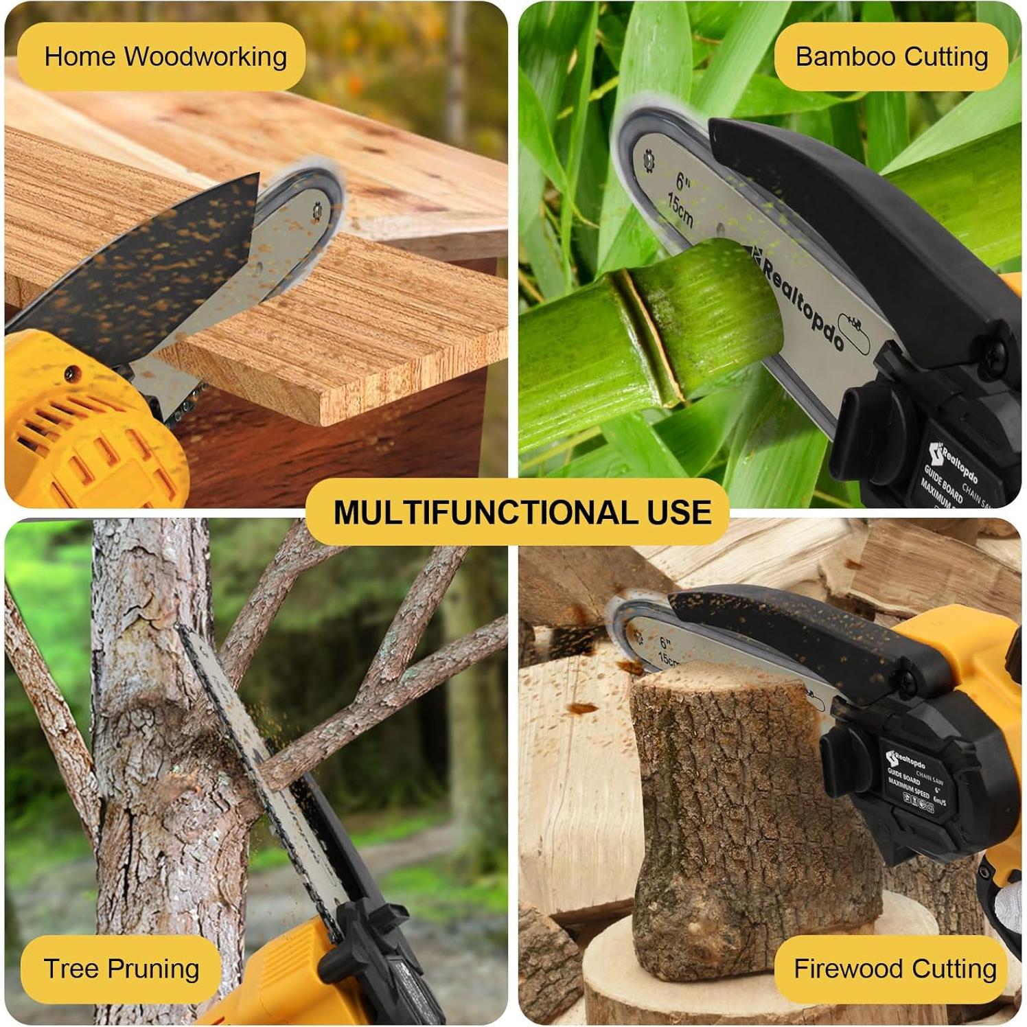 Motosierra eléctrica portátil 6" DeWalt 20V sin batería