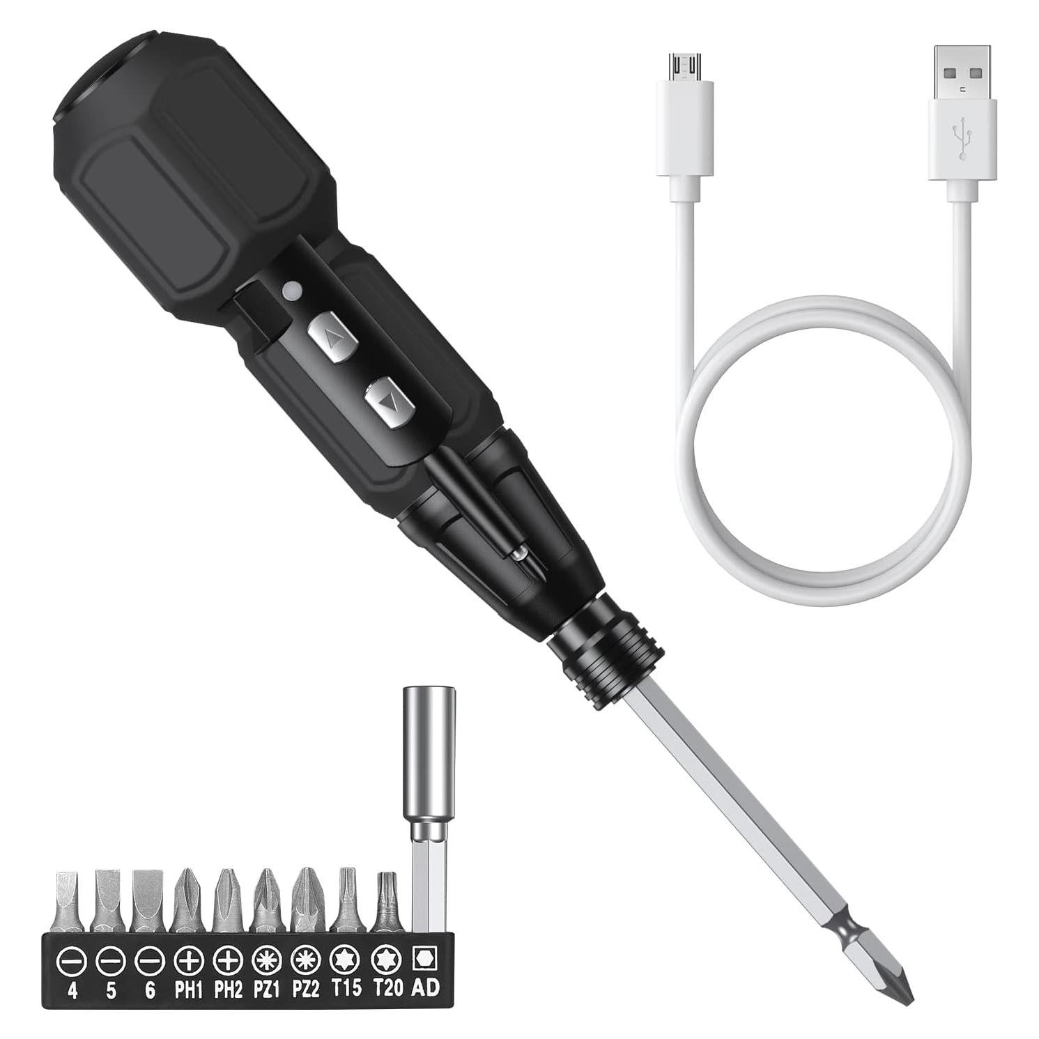 Destornillador Eléctrico AMIR Inalámbrico 3.6V con Luz LED