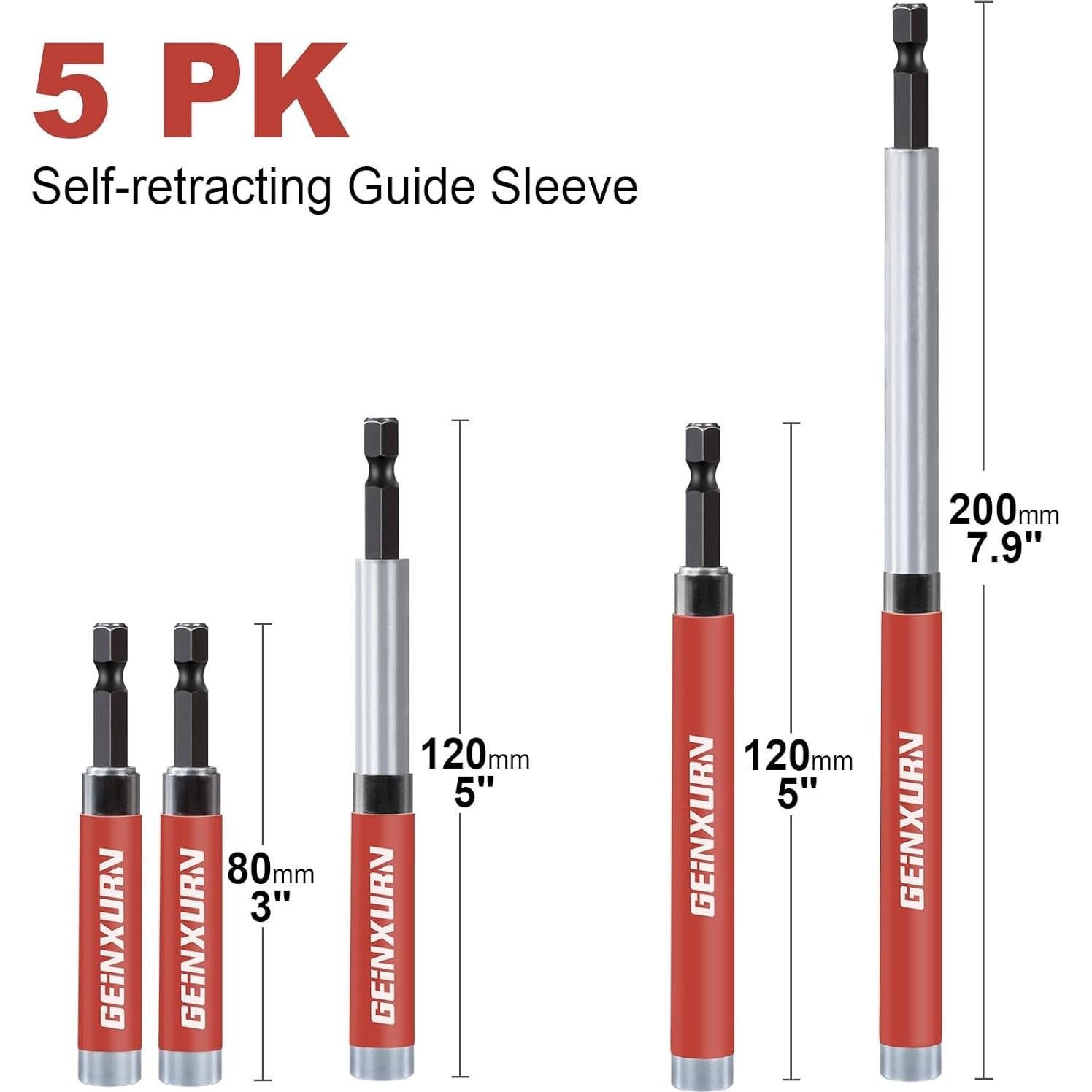 5 Piezas Soporte de Broca Magnético GEINXURN GSLB005