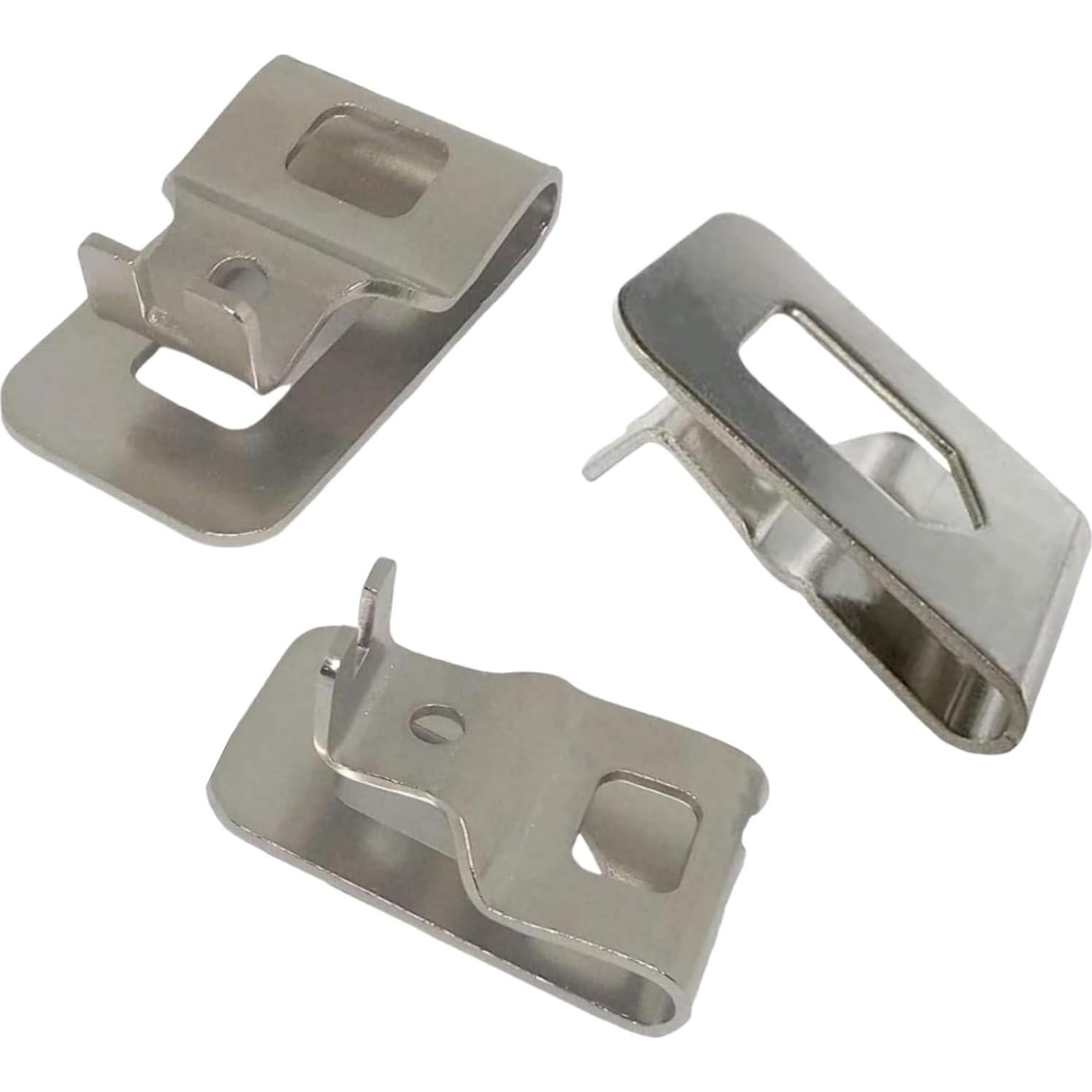 6 Clips de Cinturón Dewalt N268241 Acero Inoxidable