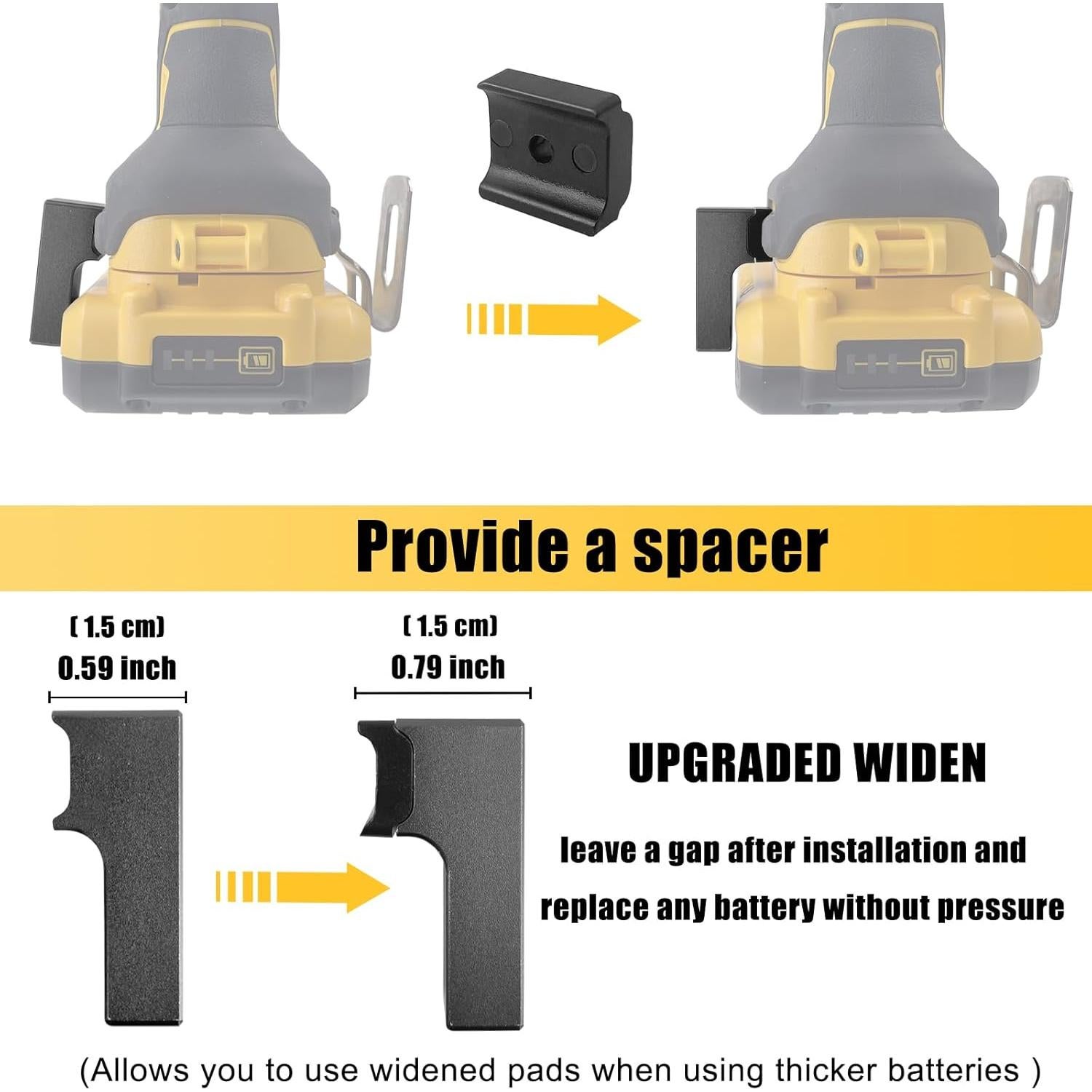 Soporte de Bits de Aluminio BPOPO para Taladro Dewalt 1/4"