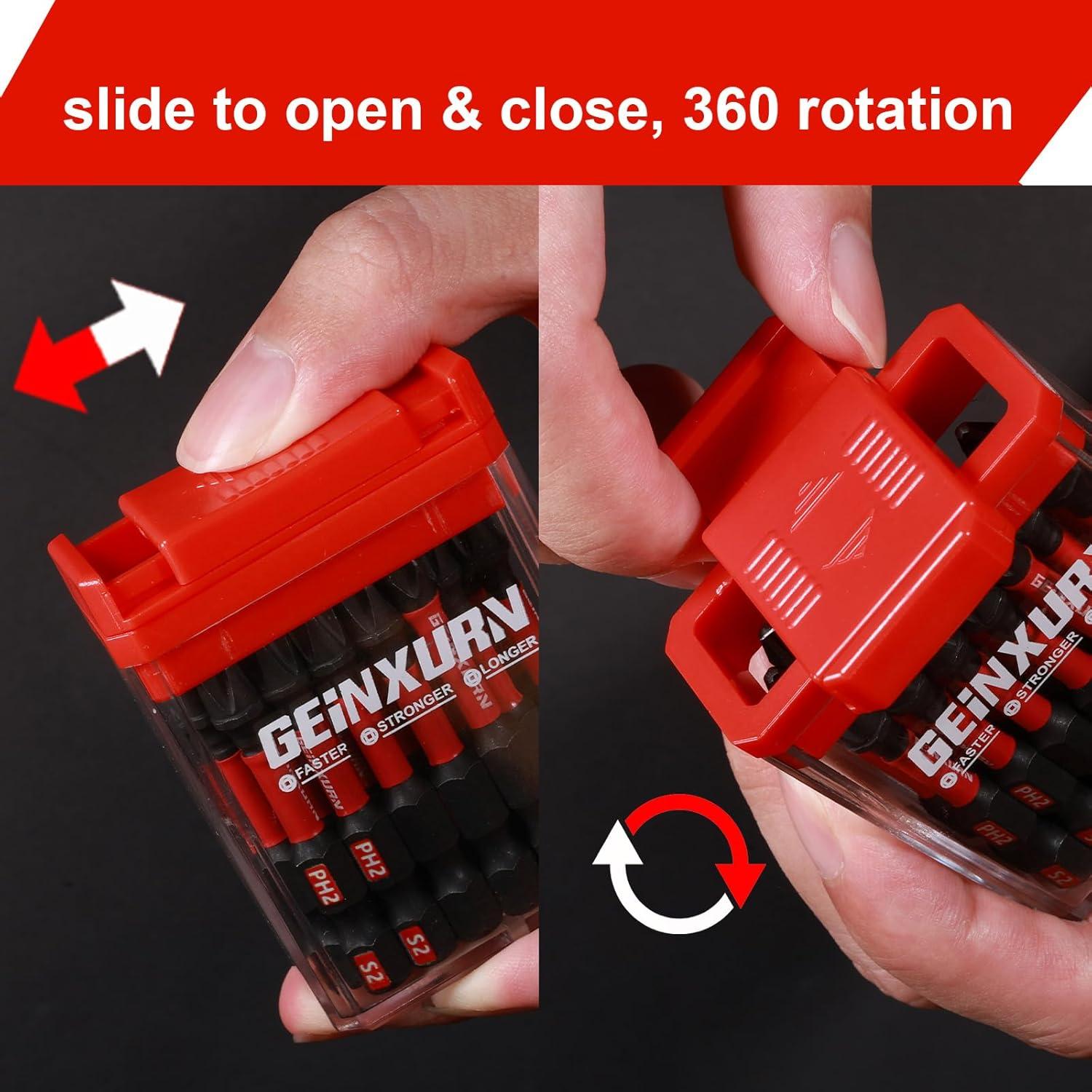 Juego de 90 Puntas de Destornillador GEINXURN Acero S2